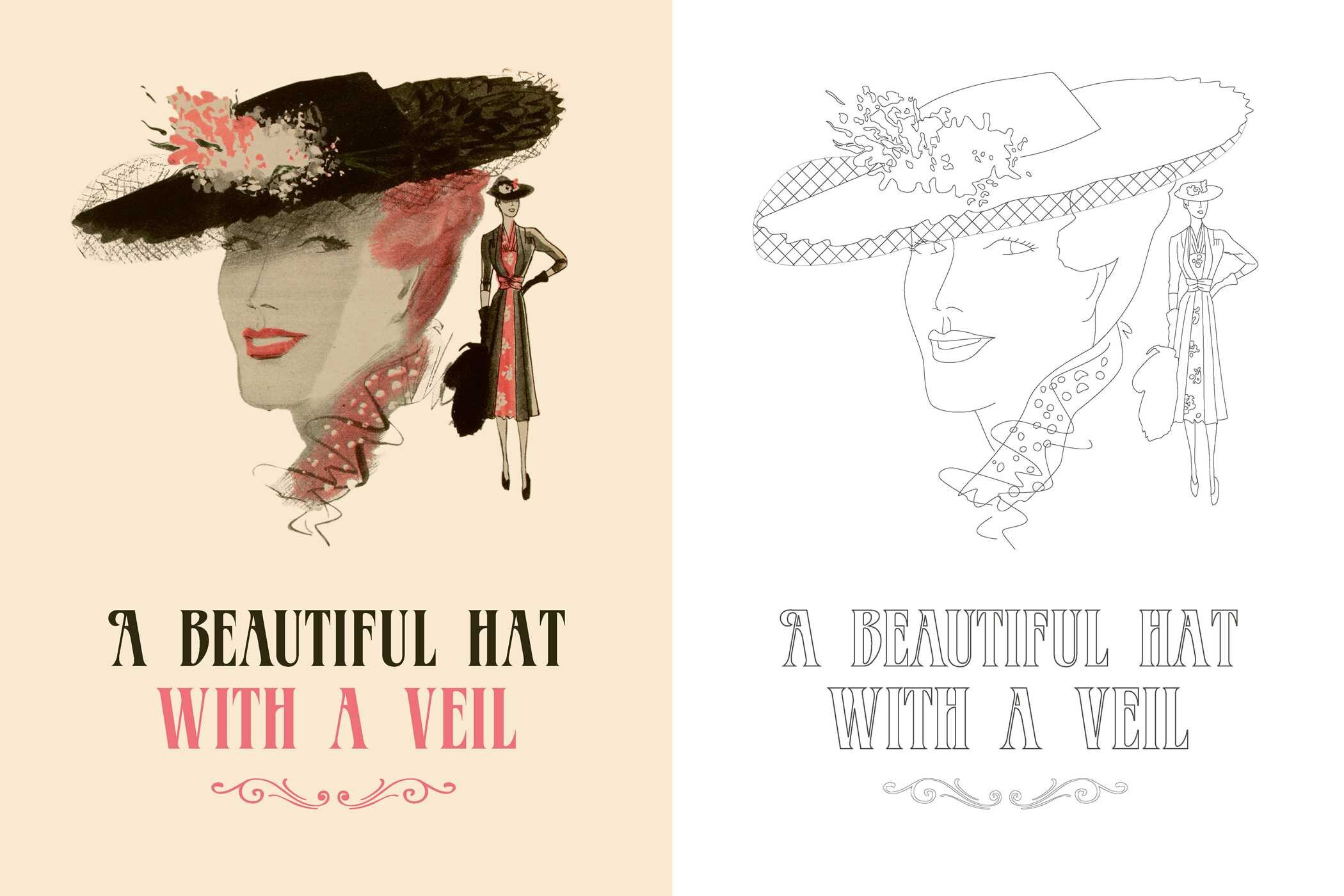 Marie Claire 1930s Evening Styles Coloring Book