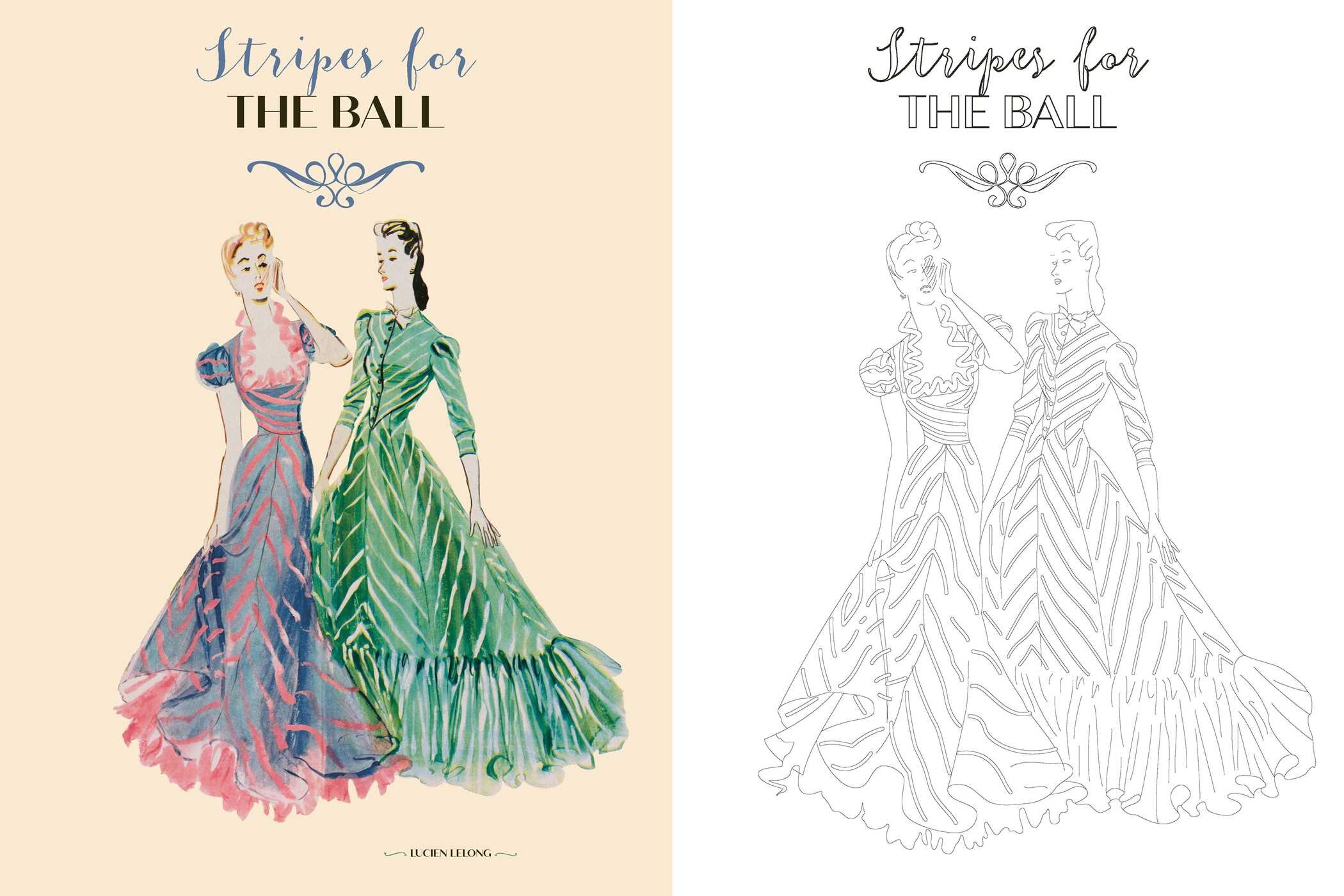 Marie Claire 1930s Evening Styles Coloring Book