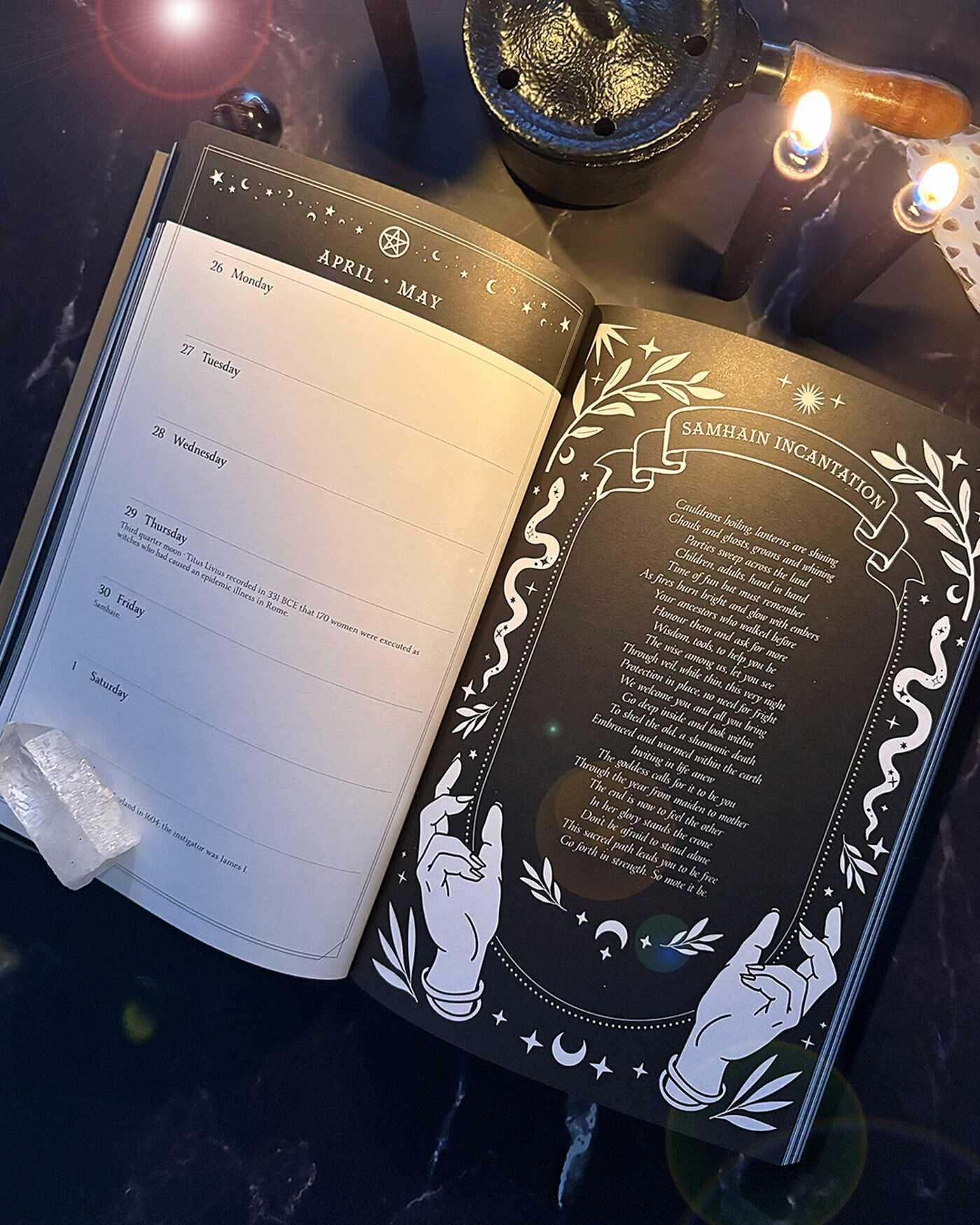 2027 Witch's Diary and Planner Calendar - Northern Hemisphere