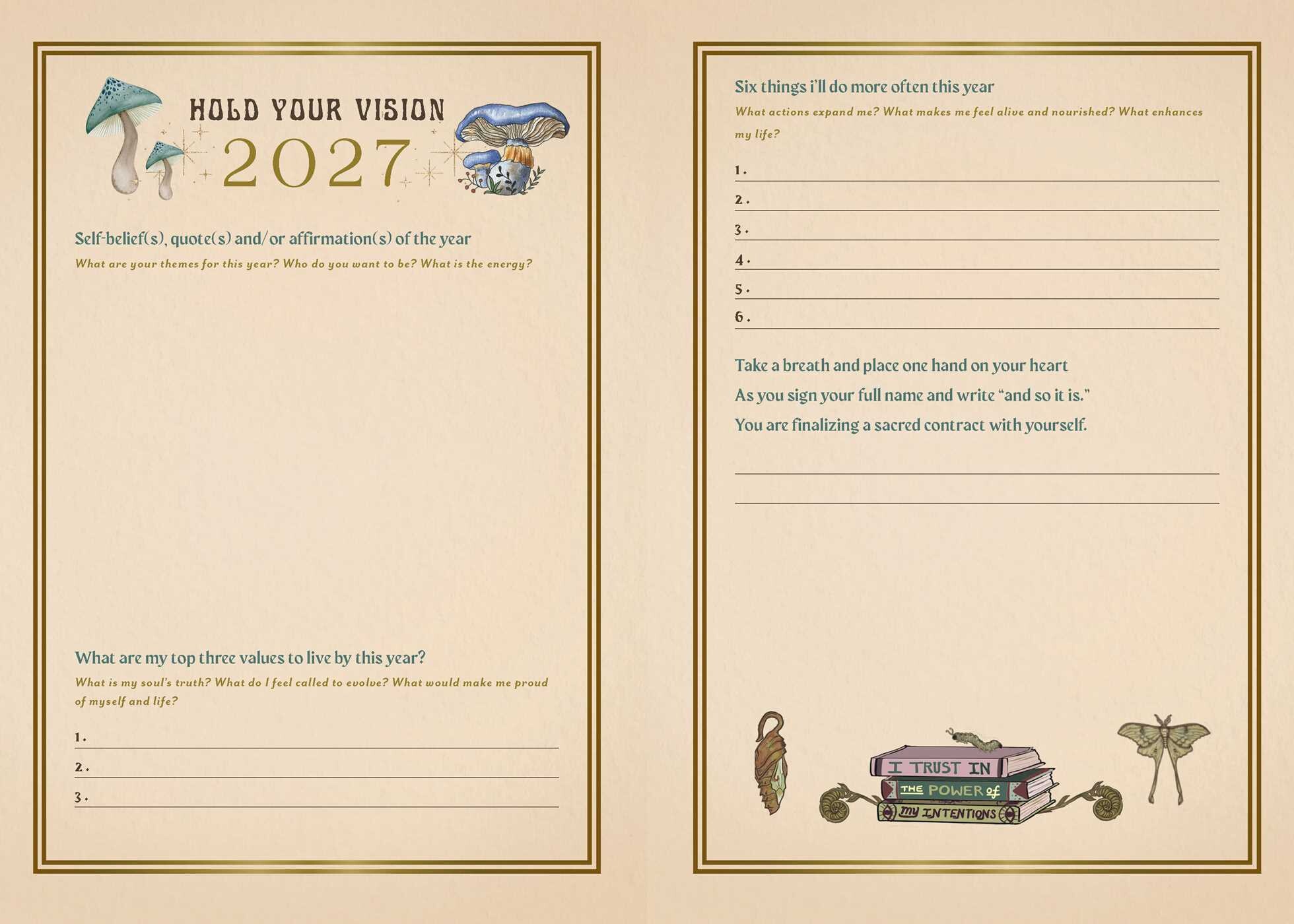2027 Manifest Your Dreams Planner Calendar