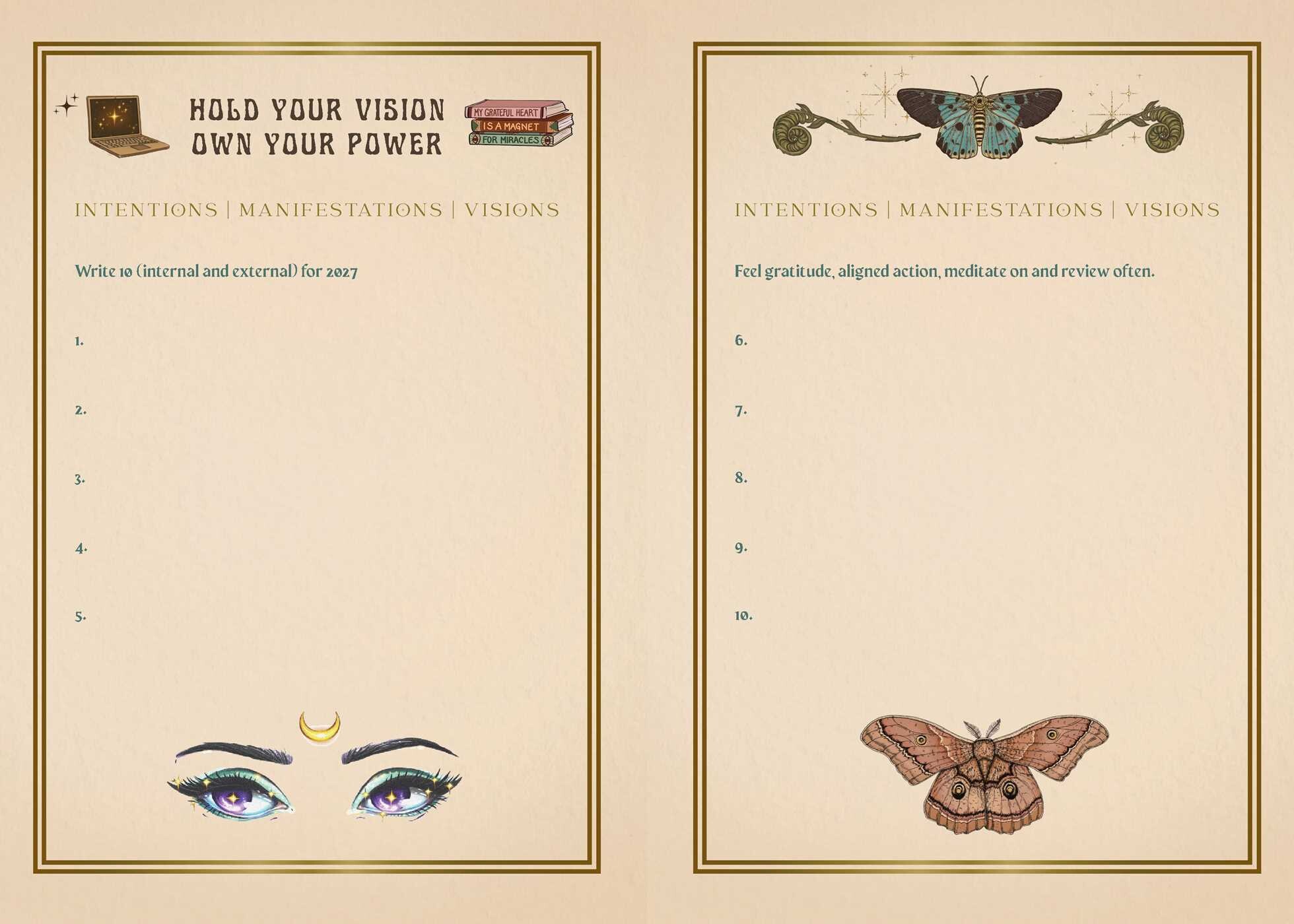2027 Manifest Your Dreams Planner Calendar