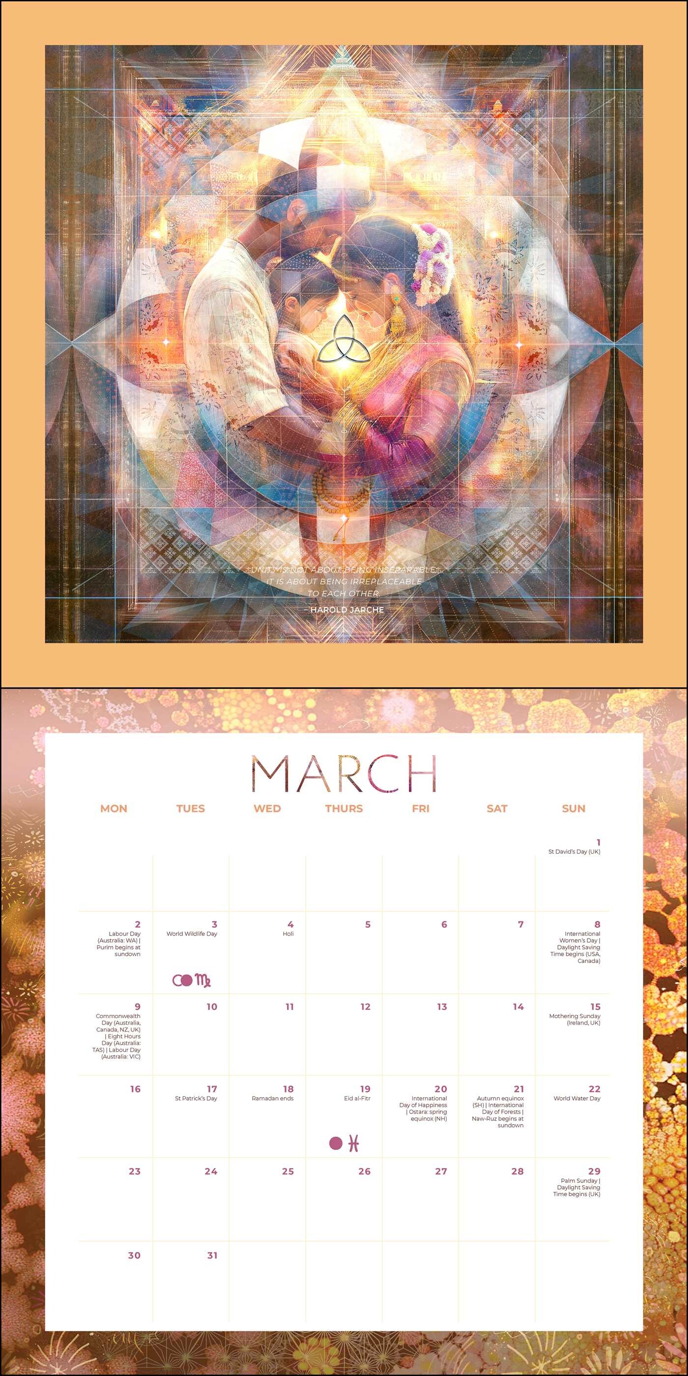 2026 Moon Wall Calendar