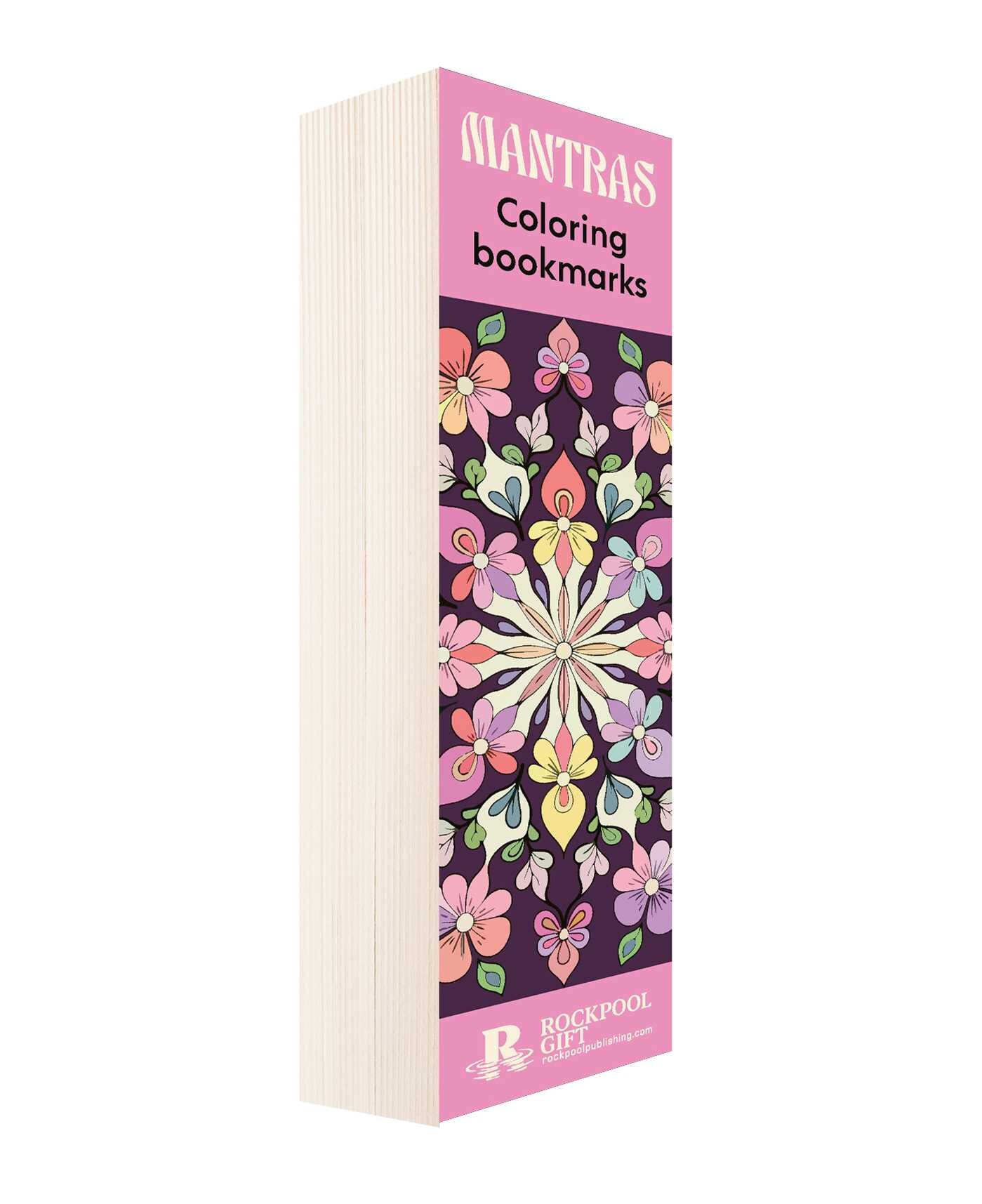 Mantras Coloring Bookmarks