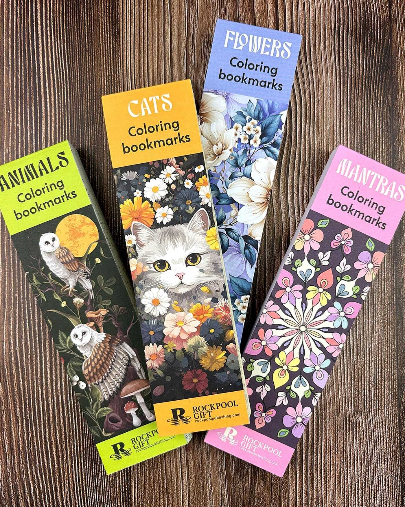 Mantras Coloring Bookmarks