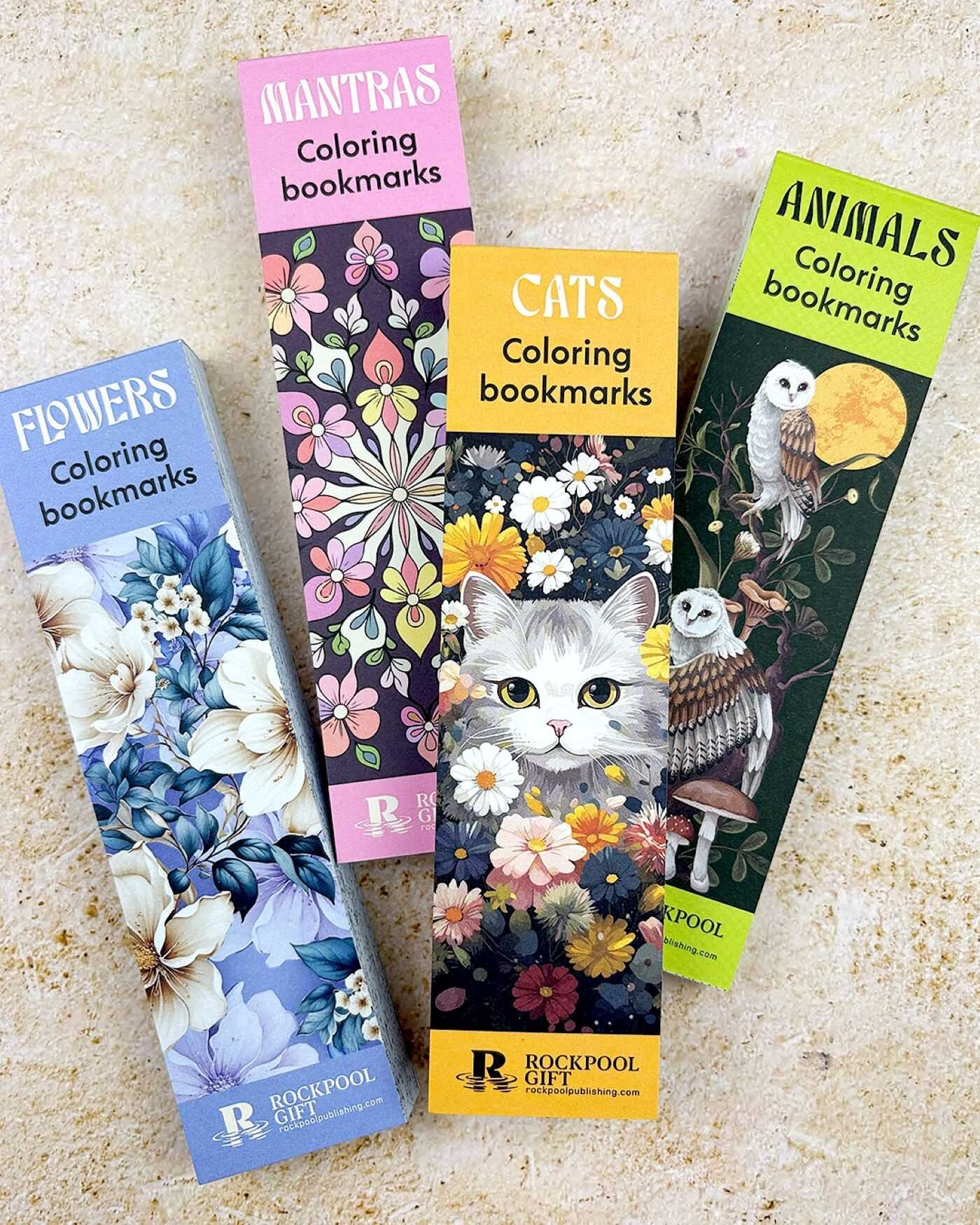 Mantras Coloring Bookmarks