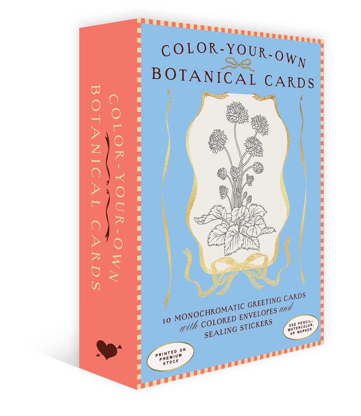 Color-Your-Own Botanical Cards