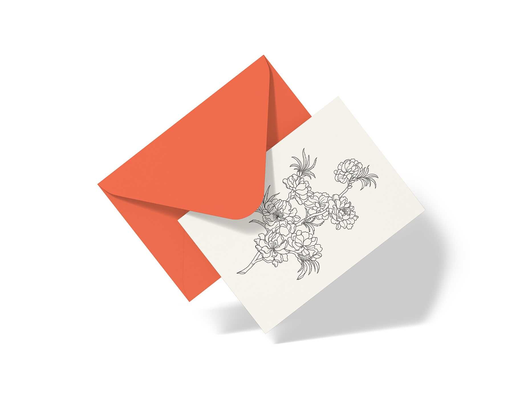Color-Your-Own Botanical Cards