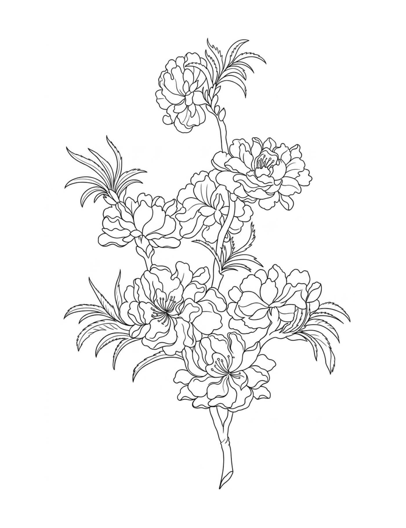 Color-Your-Own Botanical Cards