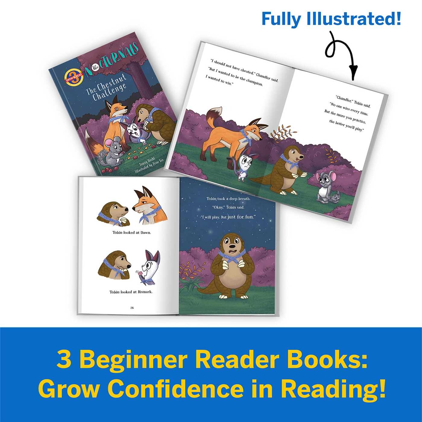 Nocturnals Grow & Read Activity Box