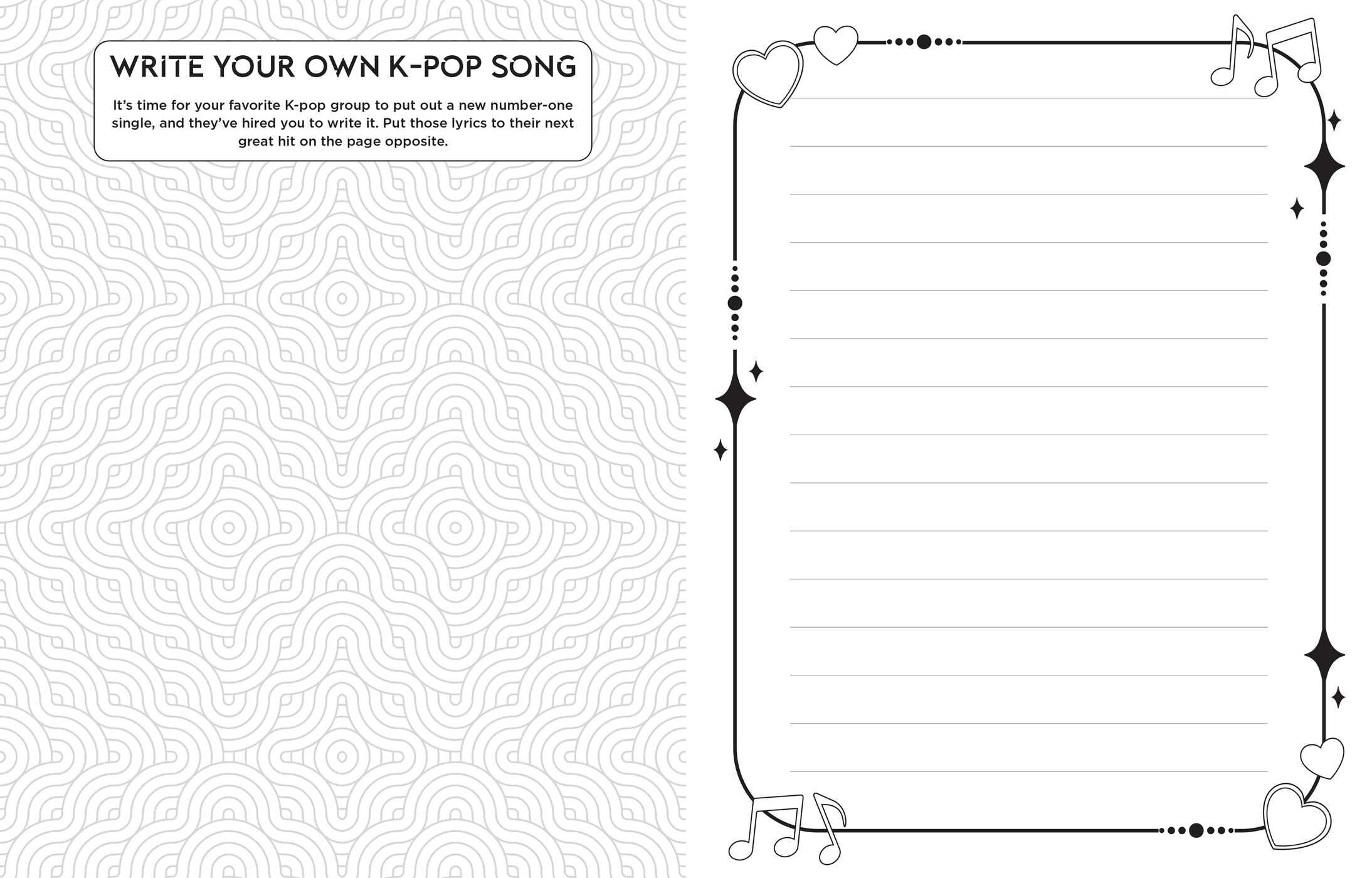 I Love K-pop Coloring and Activity Book