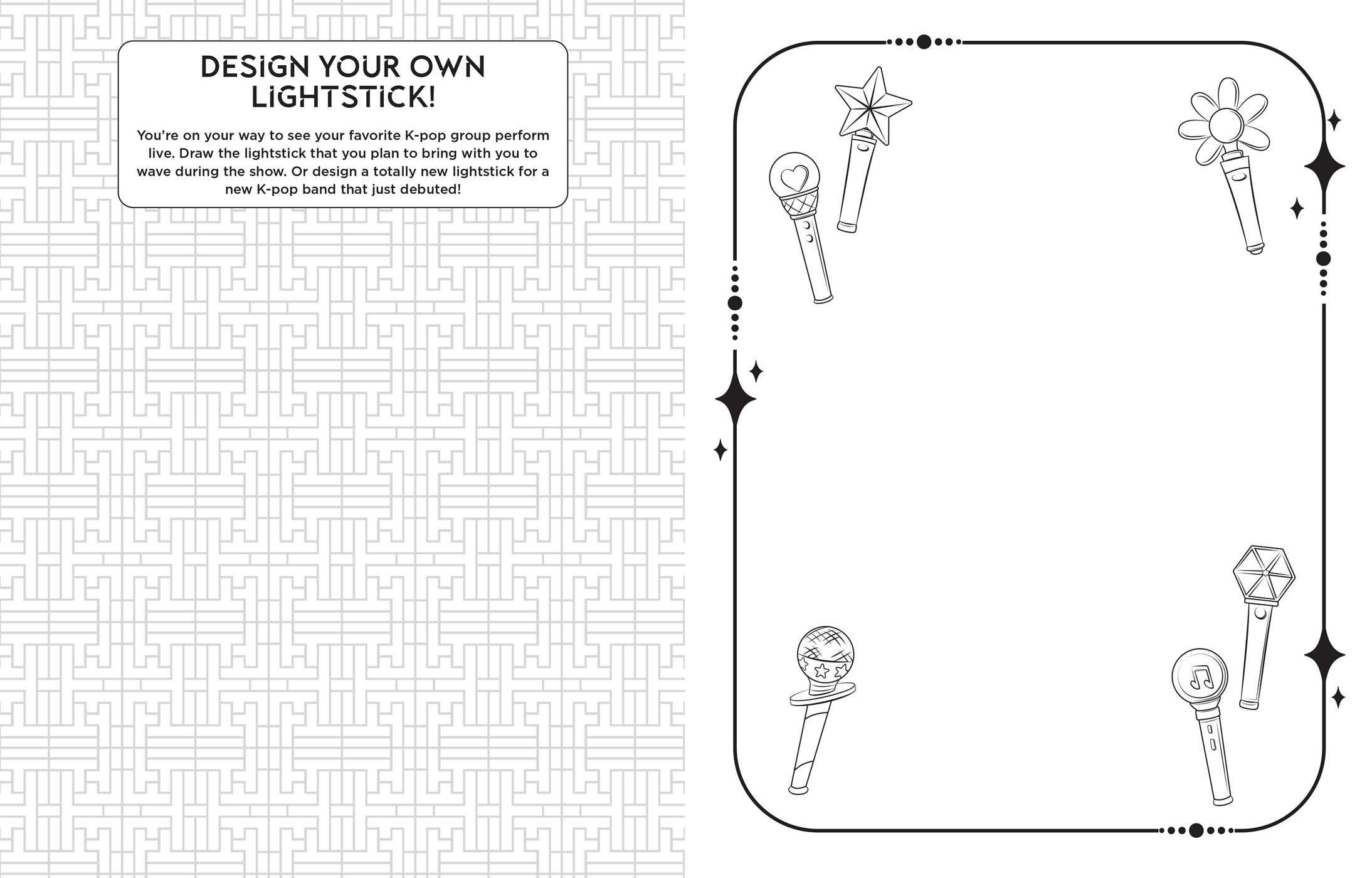 I Love K-pop Coloring and Activity Book