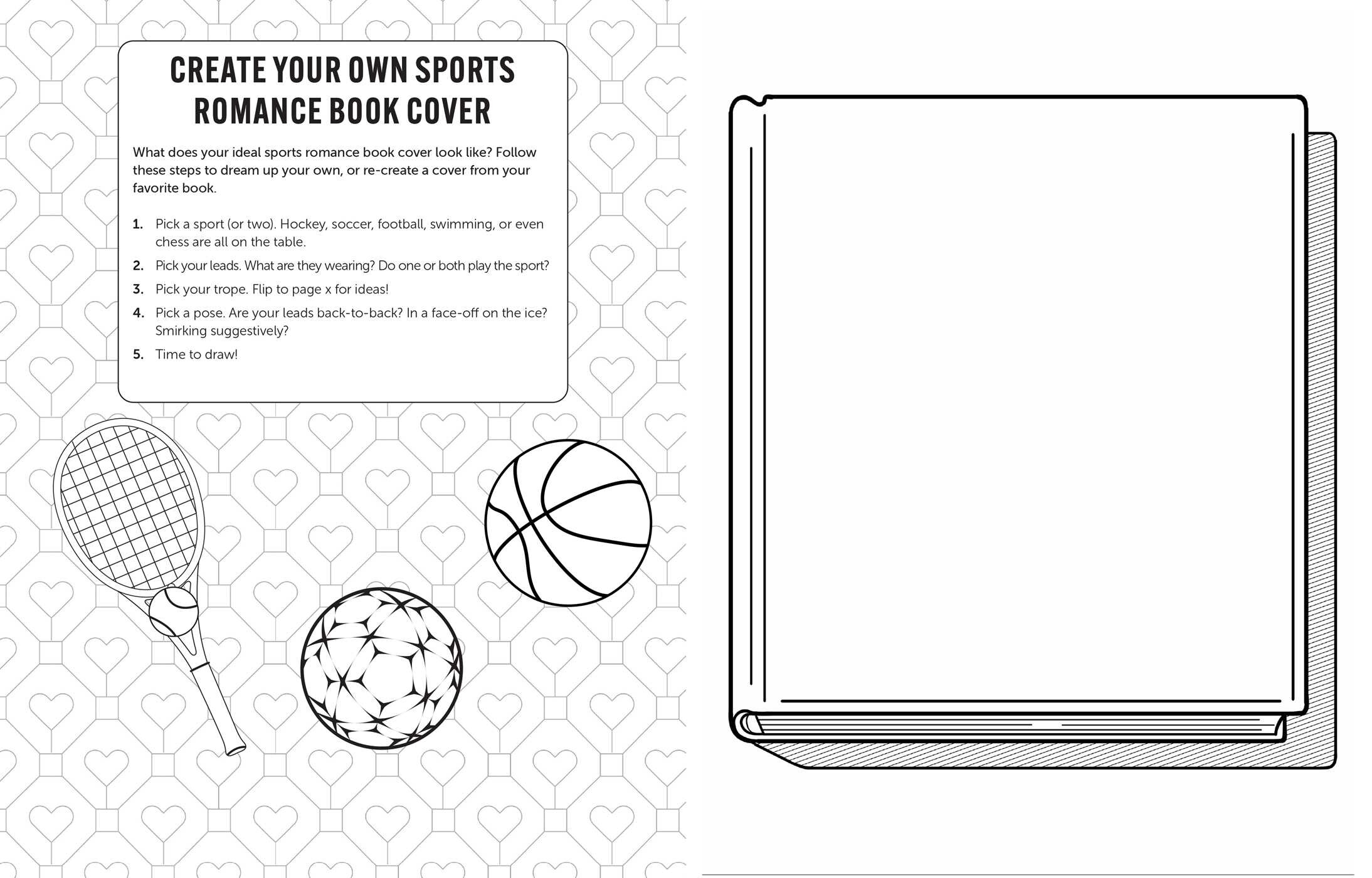 I Love Sports Romance Coloring and Activity Book