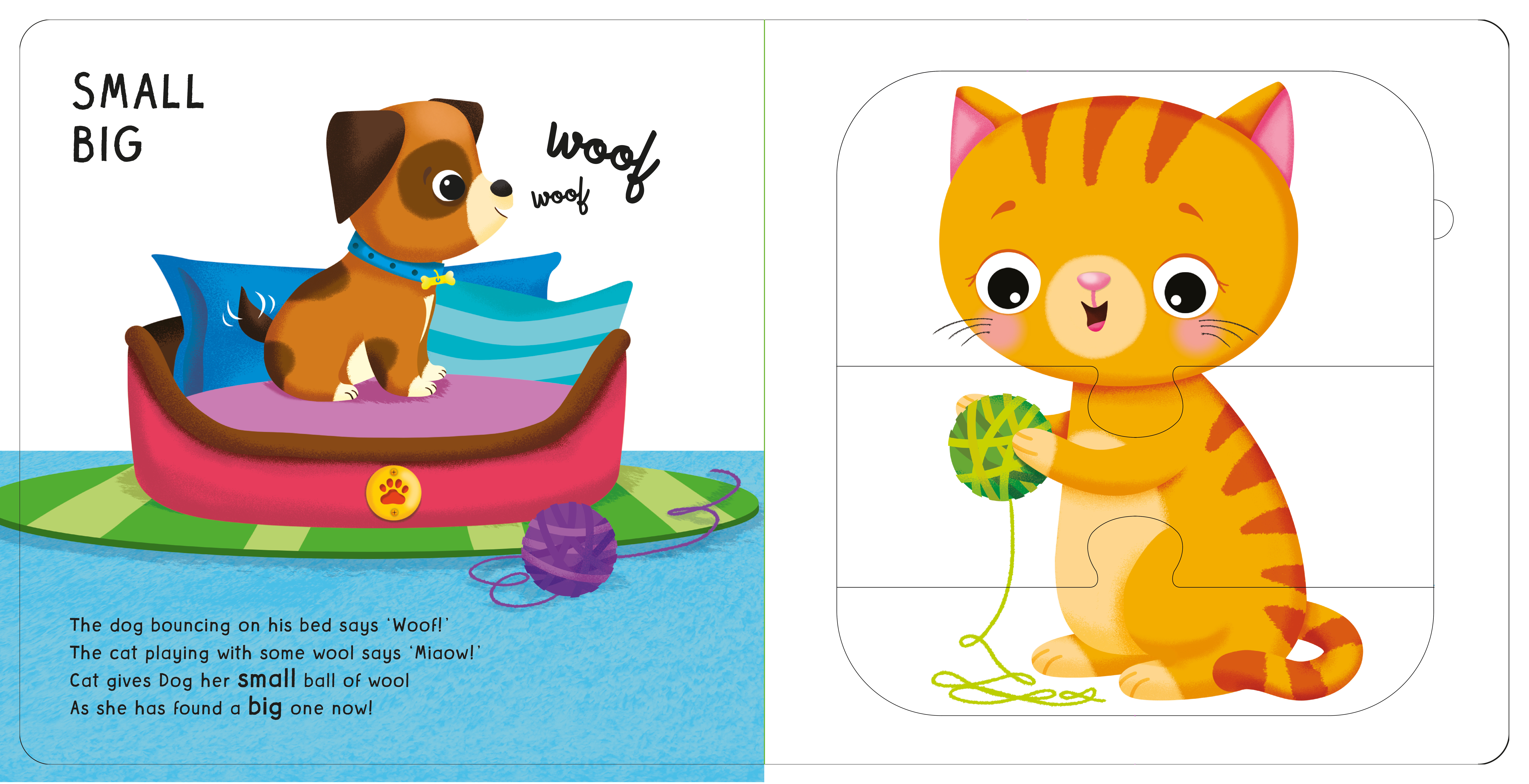 My First Mix & Match Puzzle Book Pets Learn Opposites