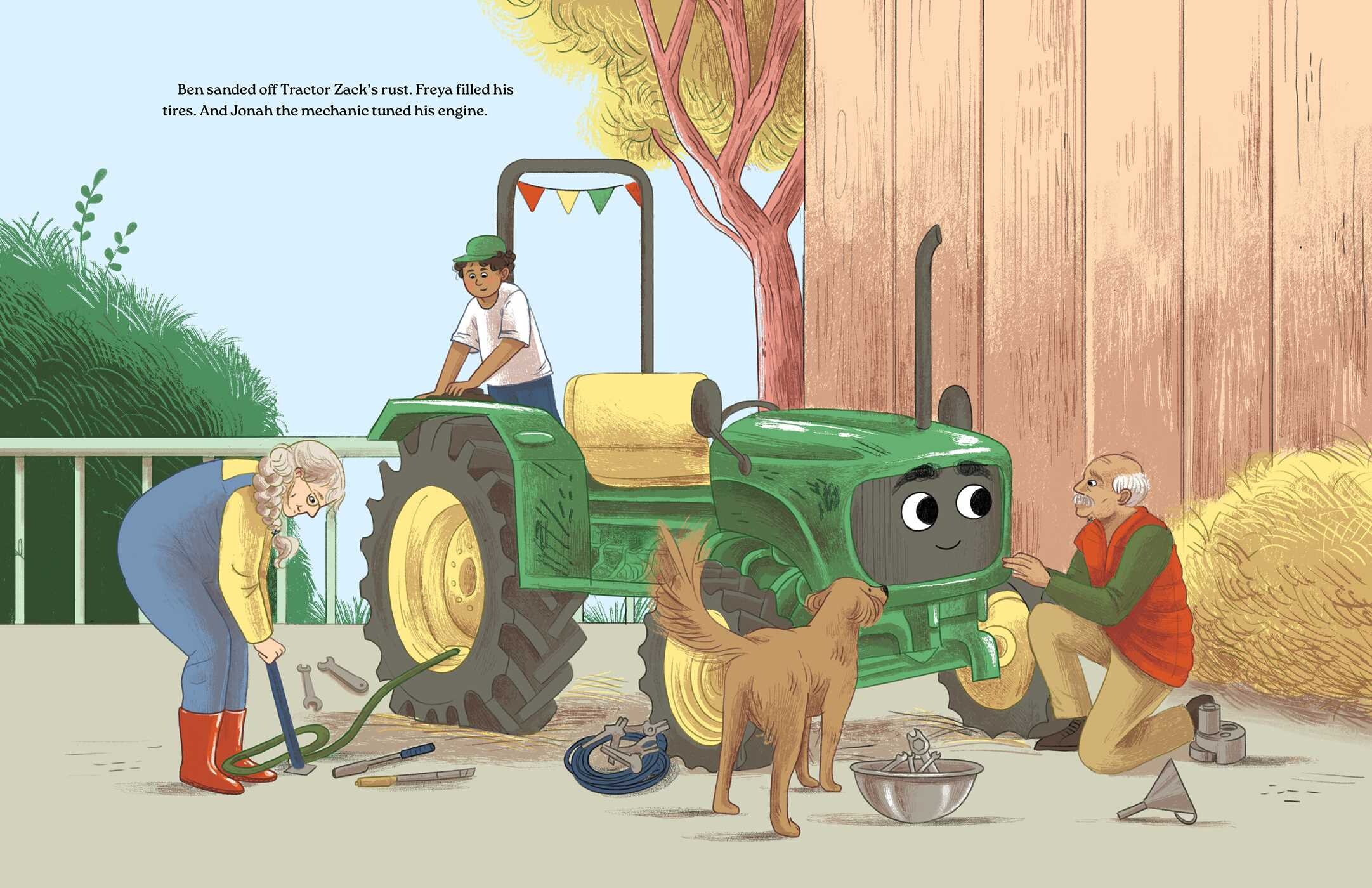 Tractor Zack on Sunshine Kibbutz