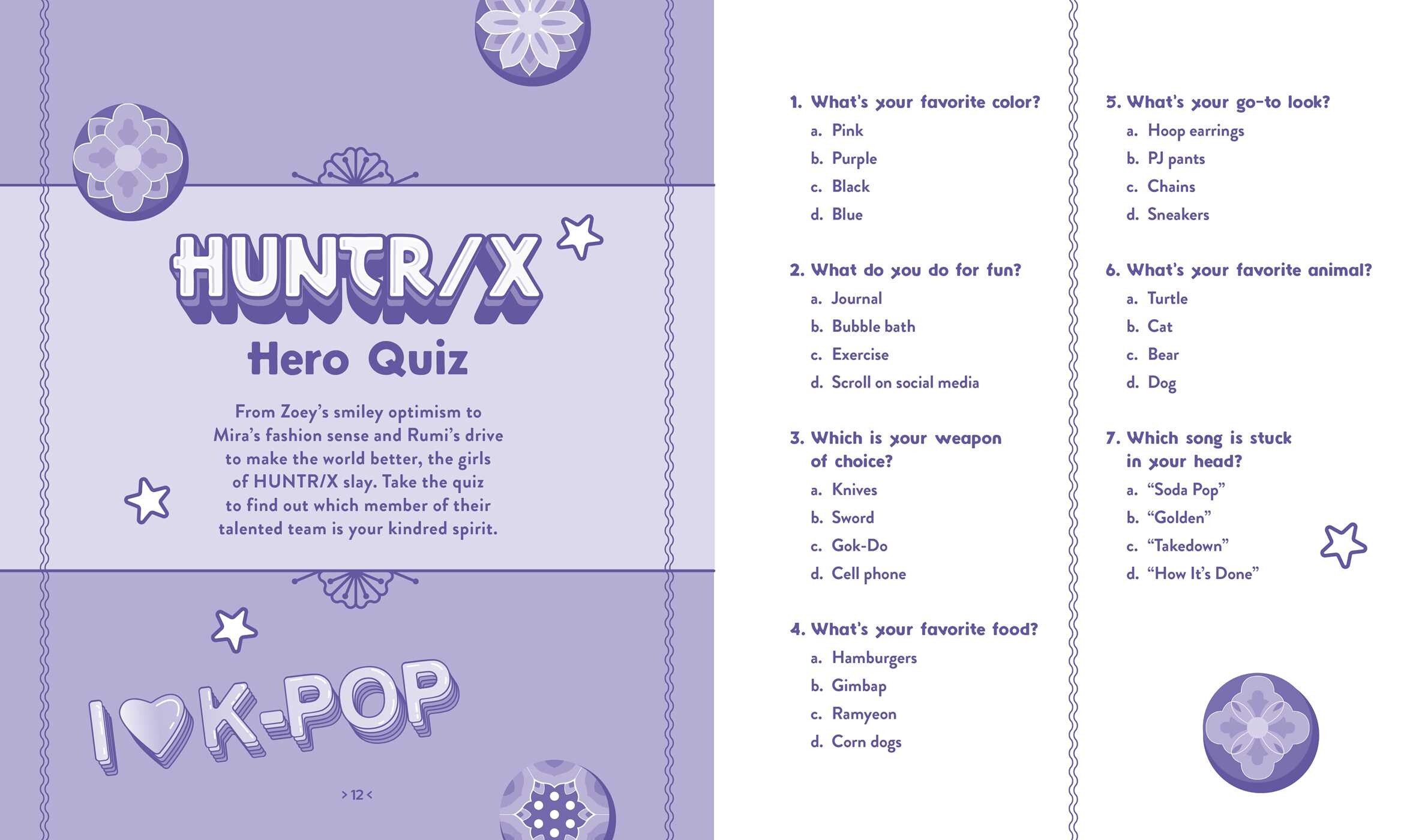 Unofficial KPop Demon Hunters Activity Book