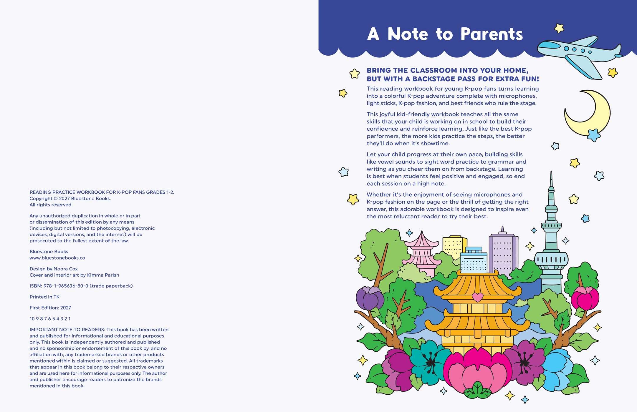 Reading Practice Workbook for K-Pop Fans Grades 1-2