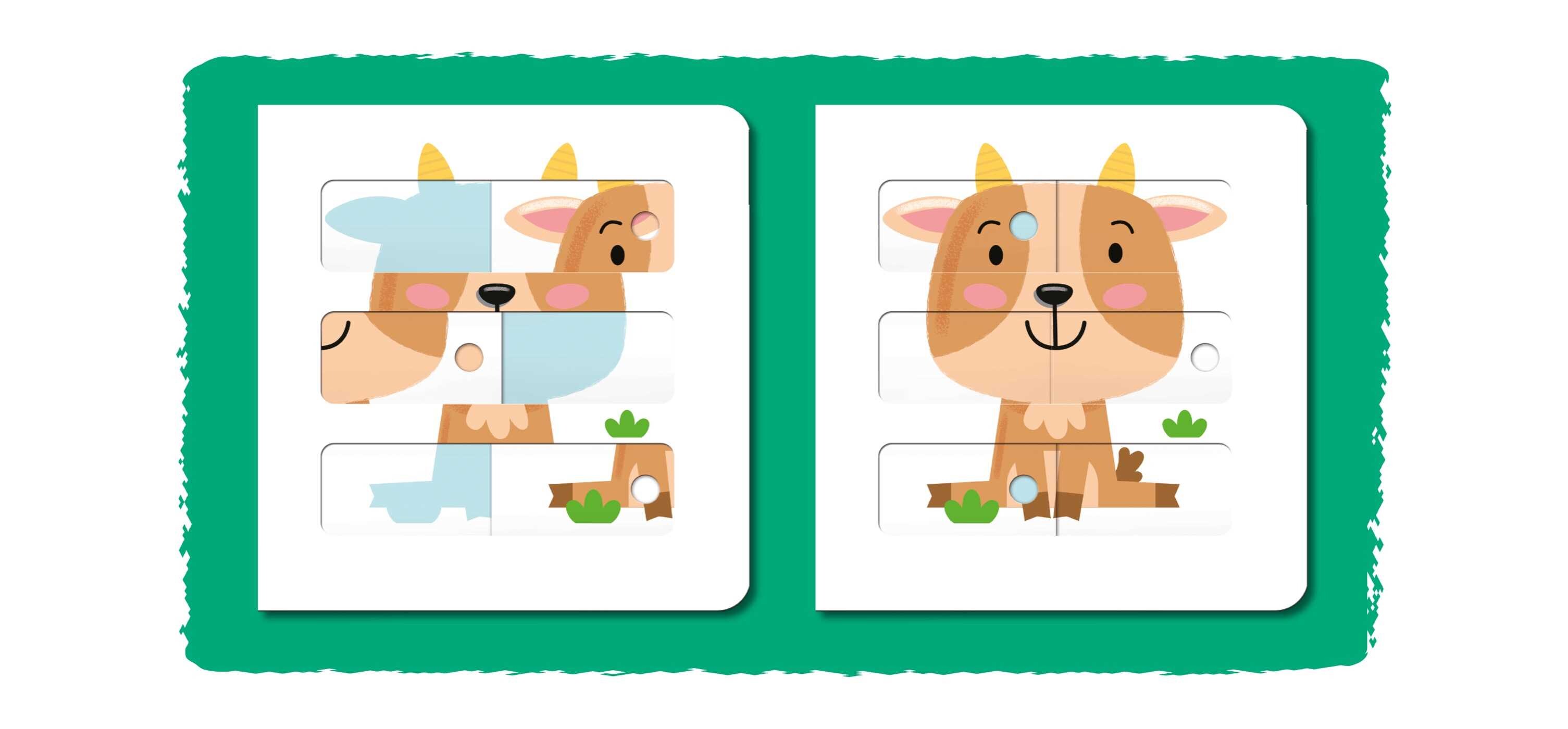 My First Sliding Puzzles - Farm Animals