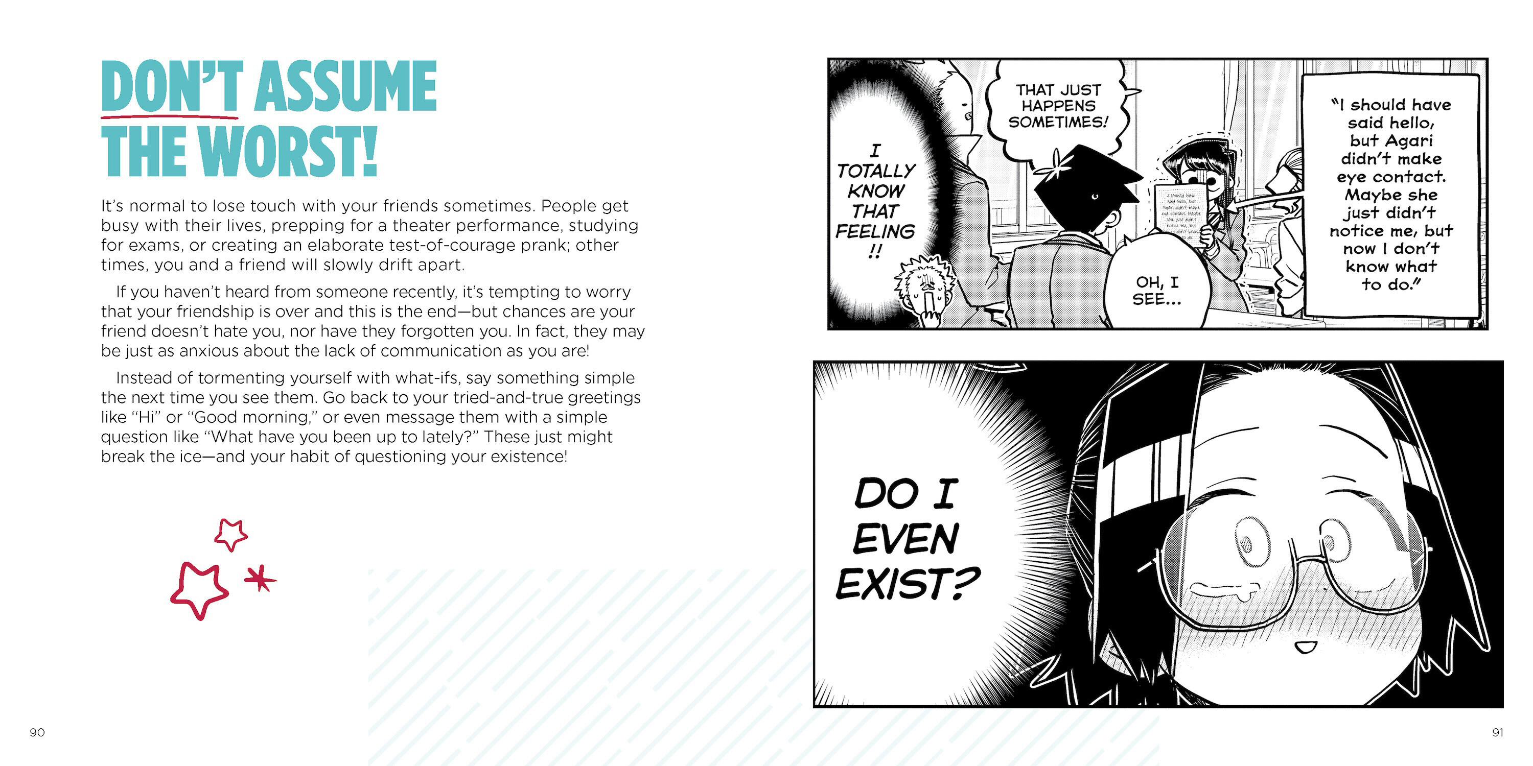 Komi Can't Communicate: Making Friends and Not Scaring People