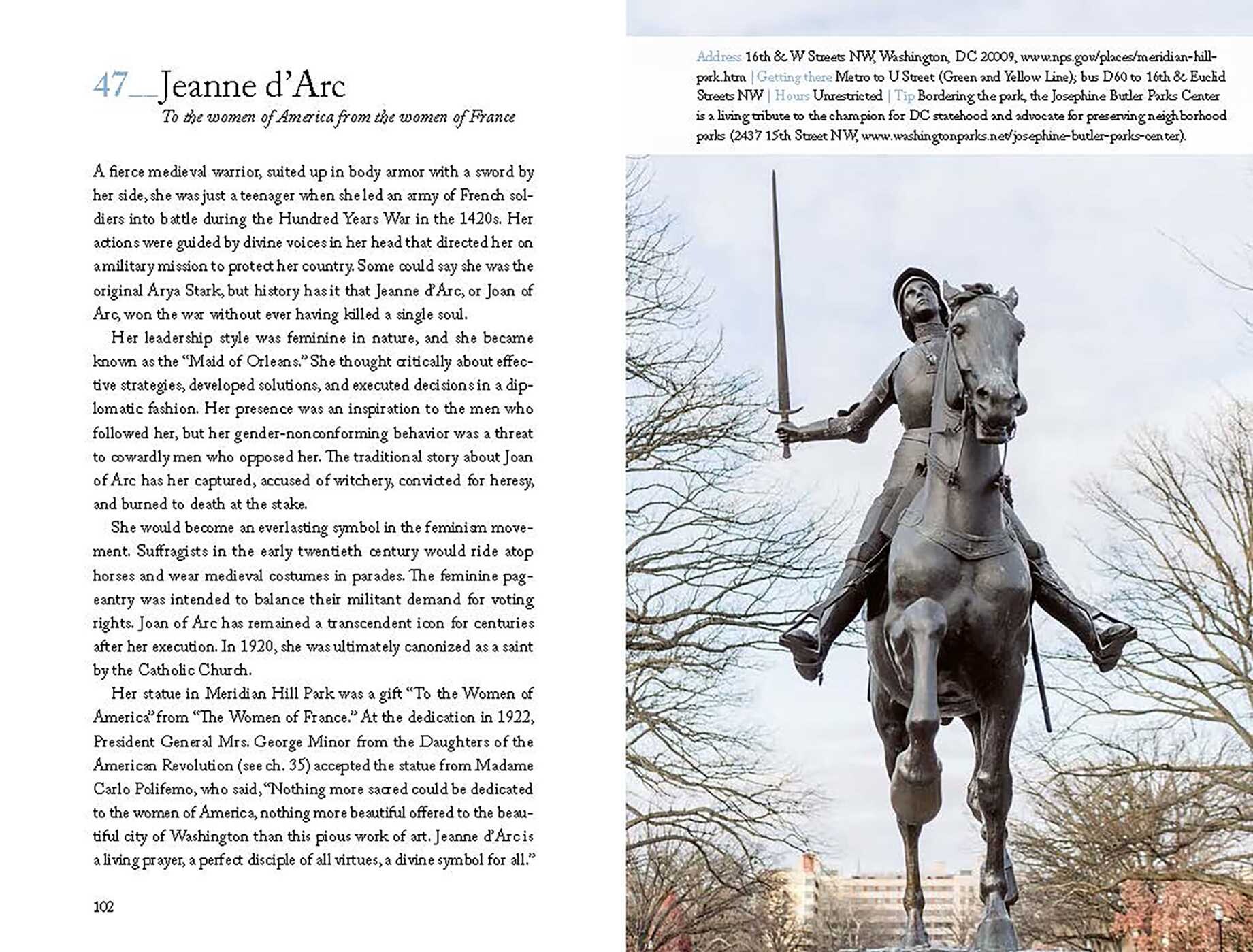 111 Places in Women's History in Washington DC That You Must Not Miss