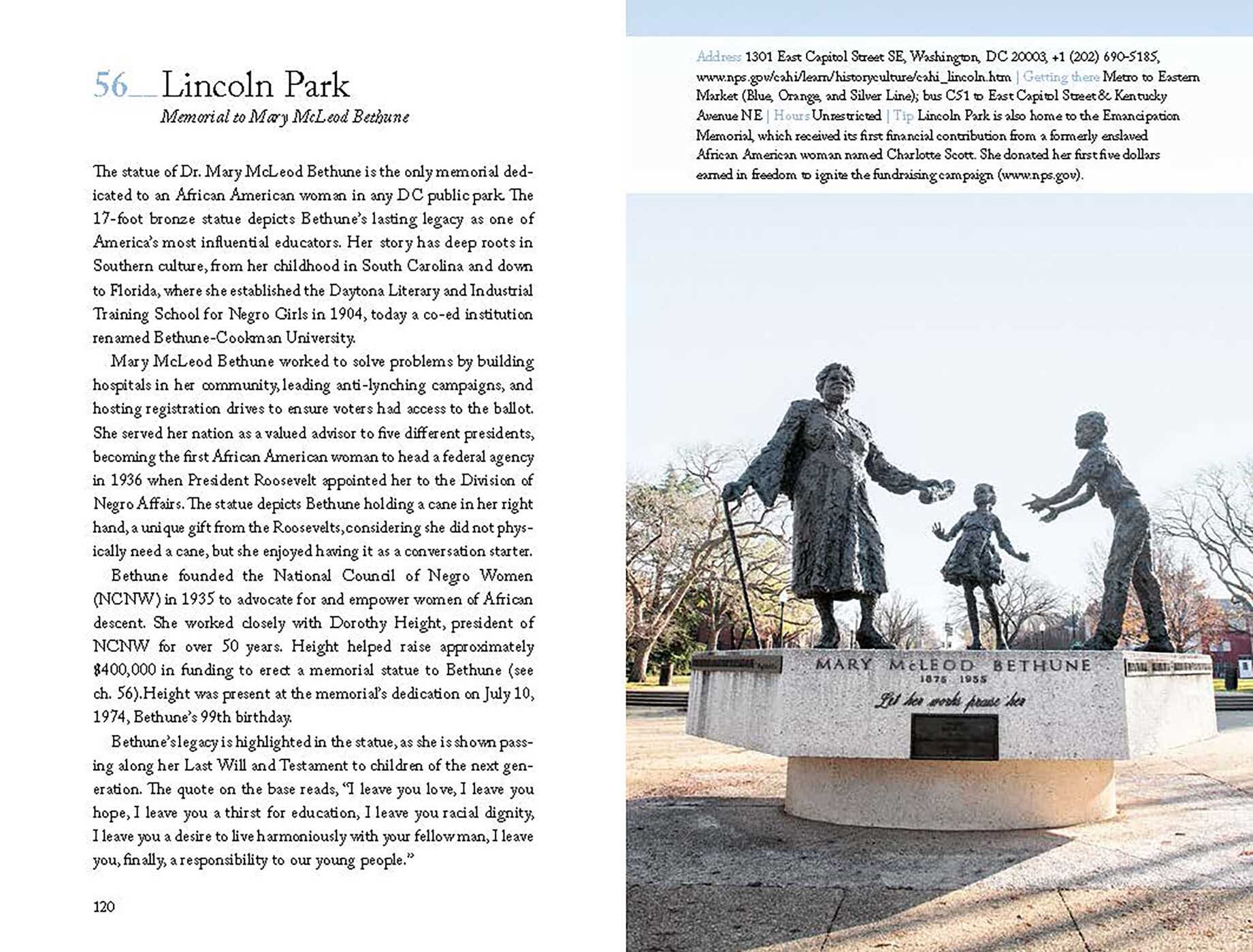 111 Places in Women's History in Washington DC That You Must Not Miss