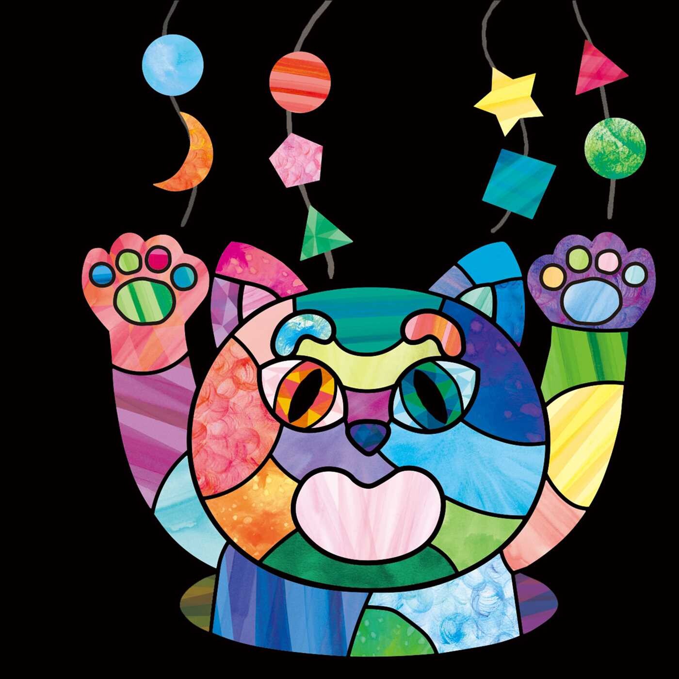 Stained Glass Sticker Art