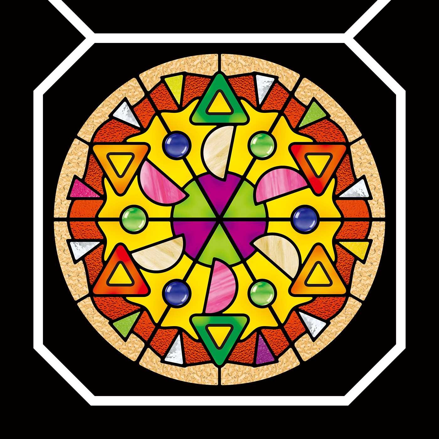 Stained Glass Sticker Art