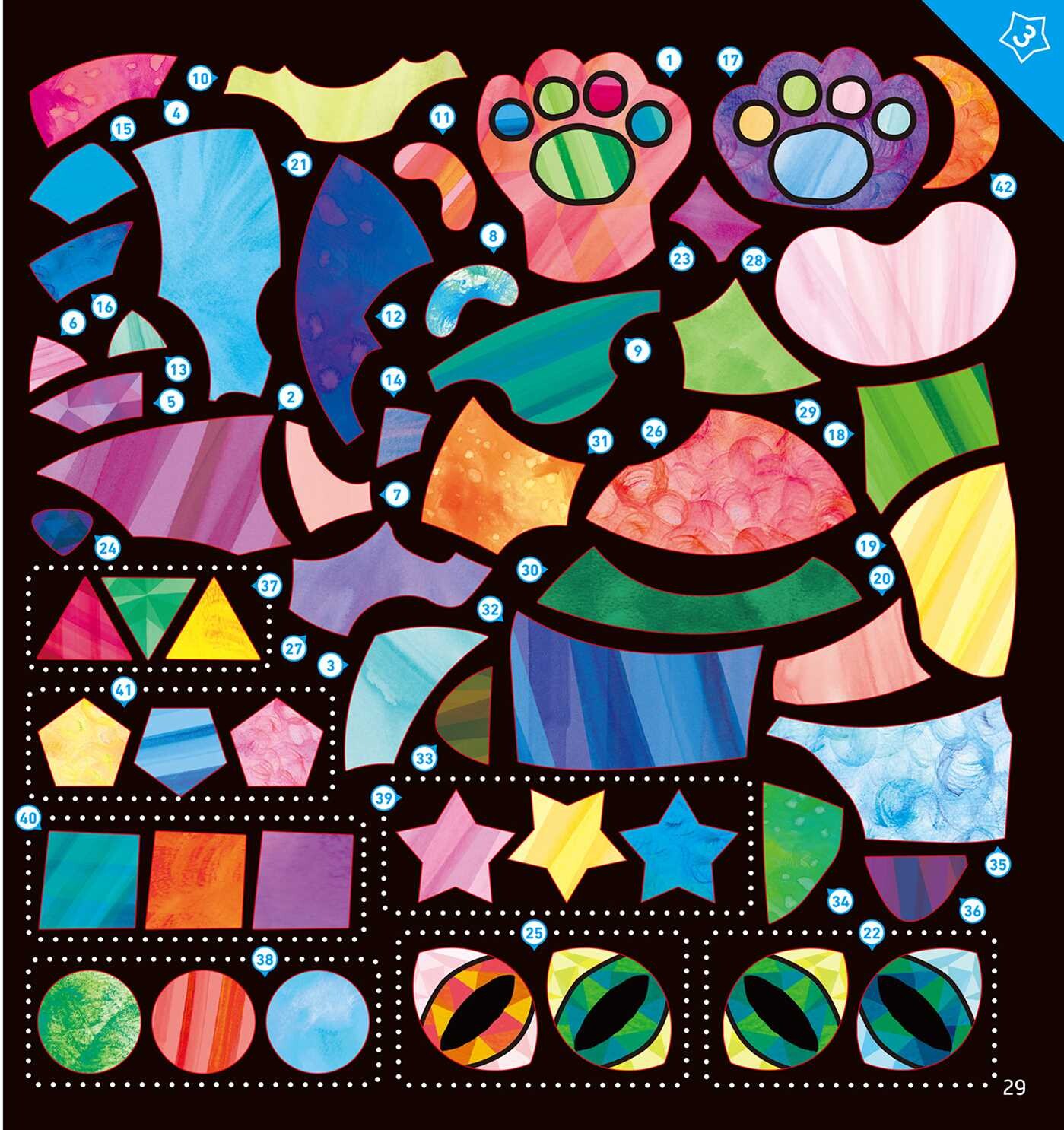Stained Glass Sticker Art