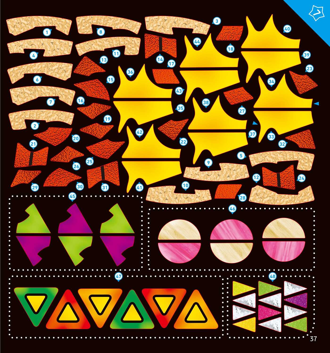 Stained Glass Sticker Art