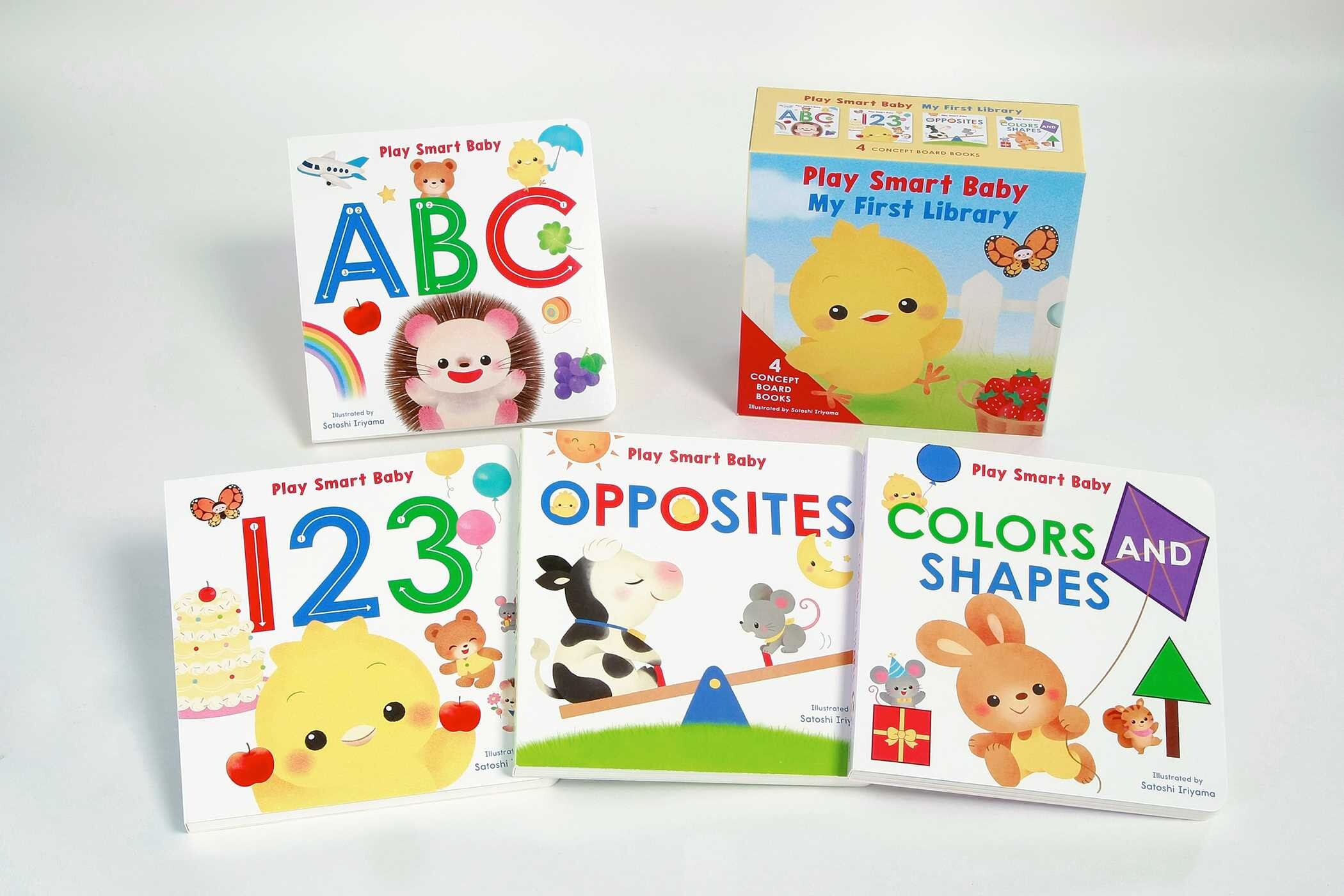 Play Smart Baby 4-Book Boxed Set: ABC, 123, Colors and Shapes, and Opposites