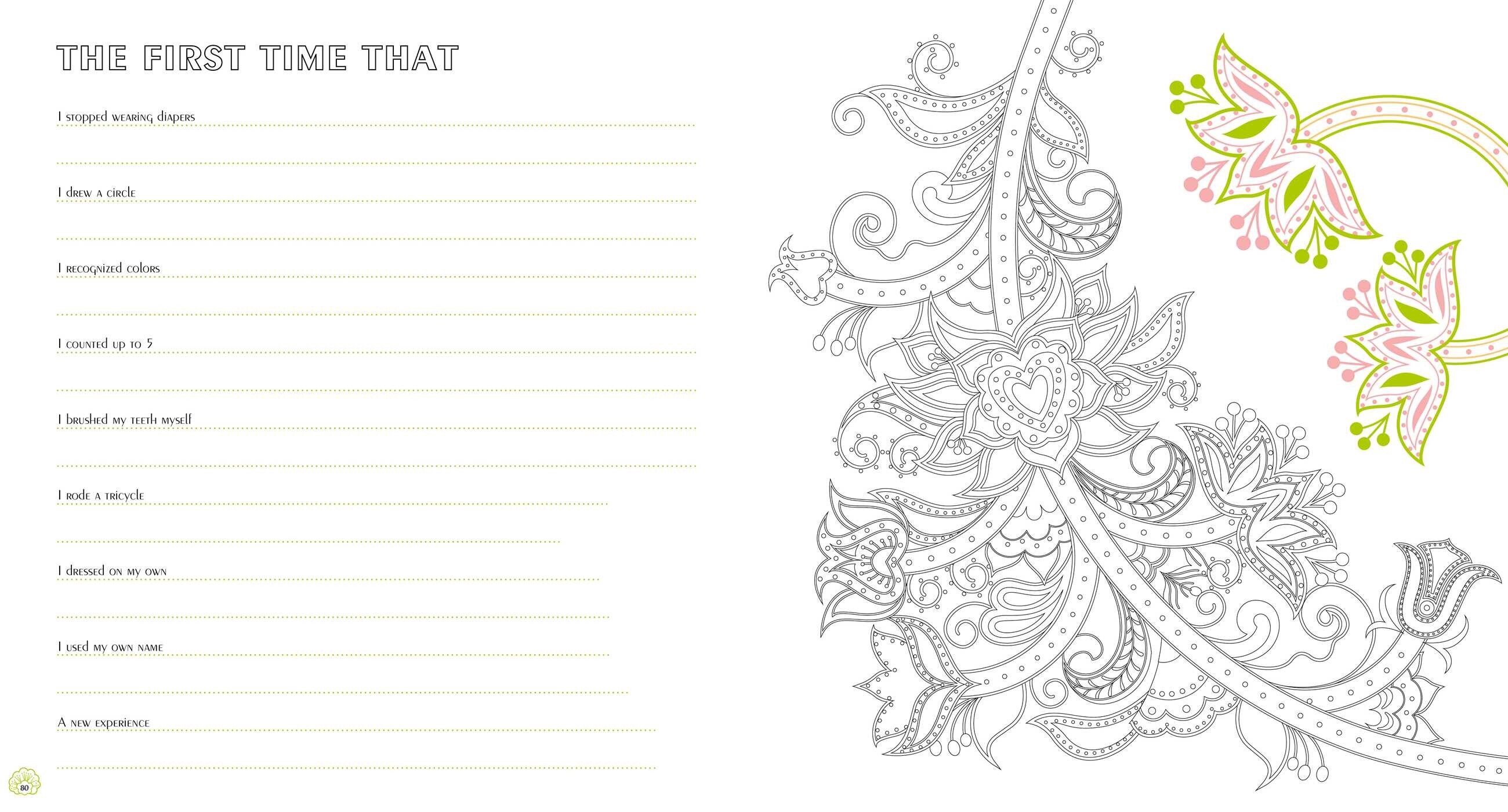 My First Three Years Coloring Book
