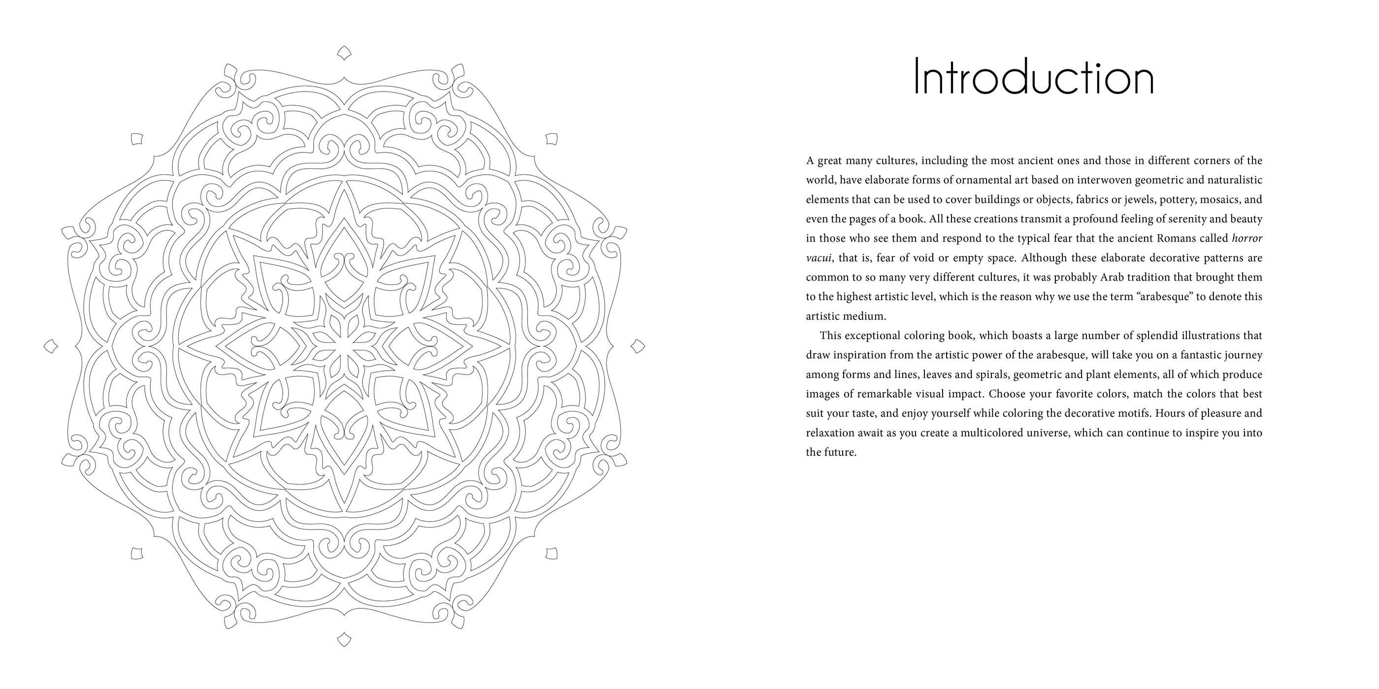 Arabesque Coloring Book