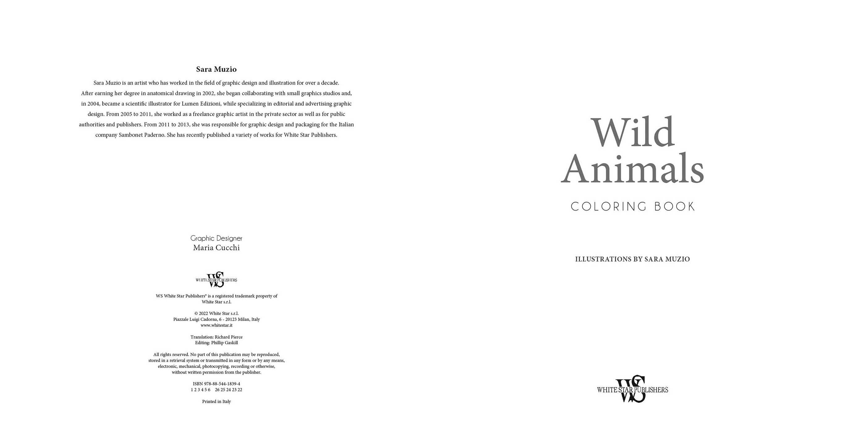 Wild Animals Coloring Book