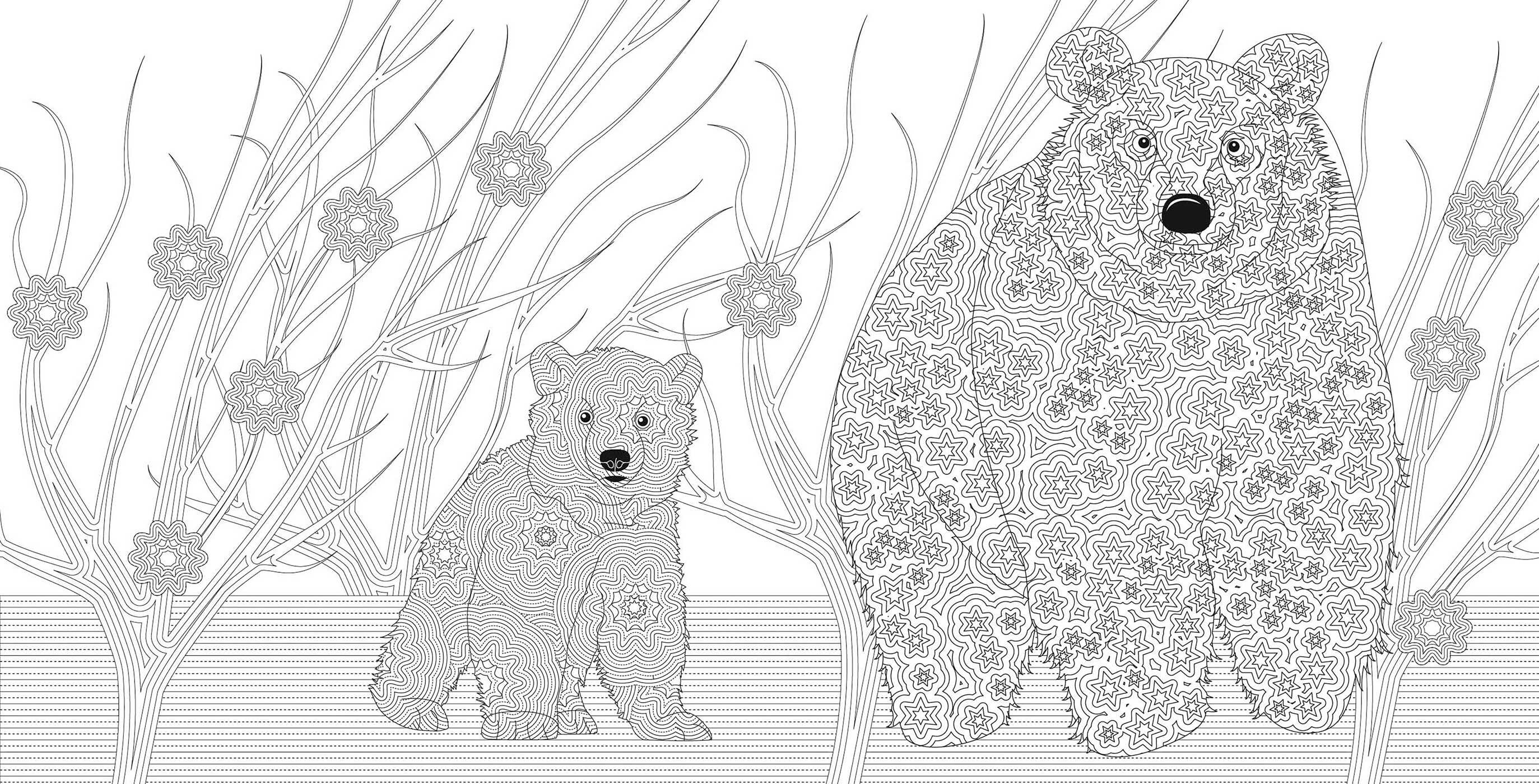 Wild Animals Coloring Book