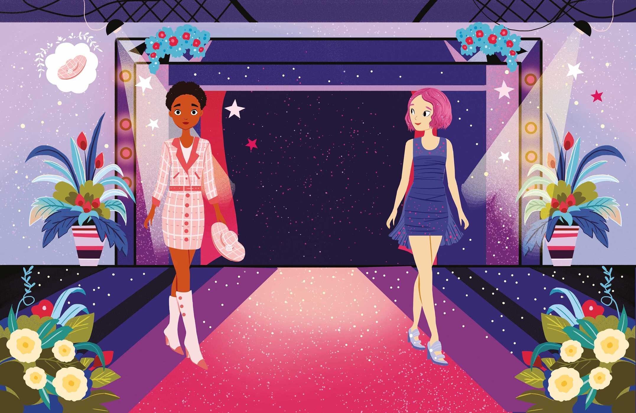 Glittery Fashion Designer Sticker Book