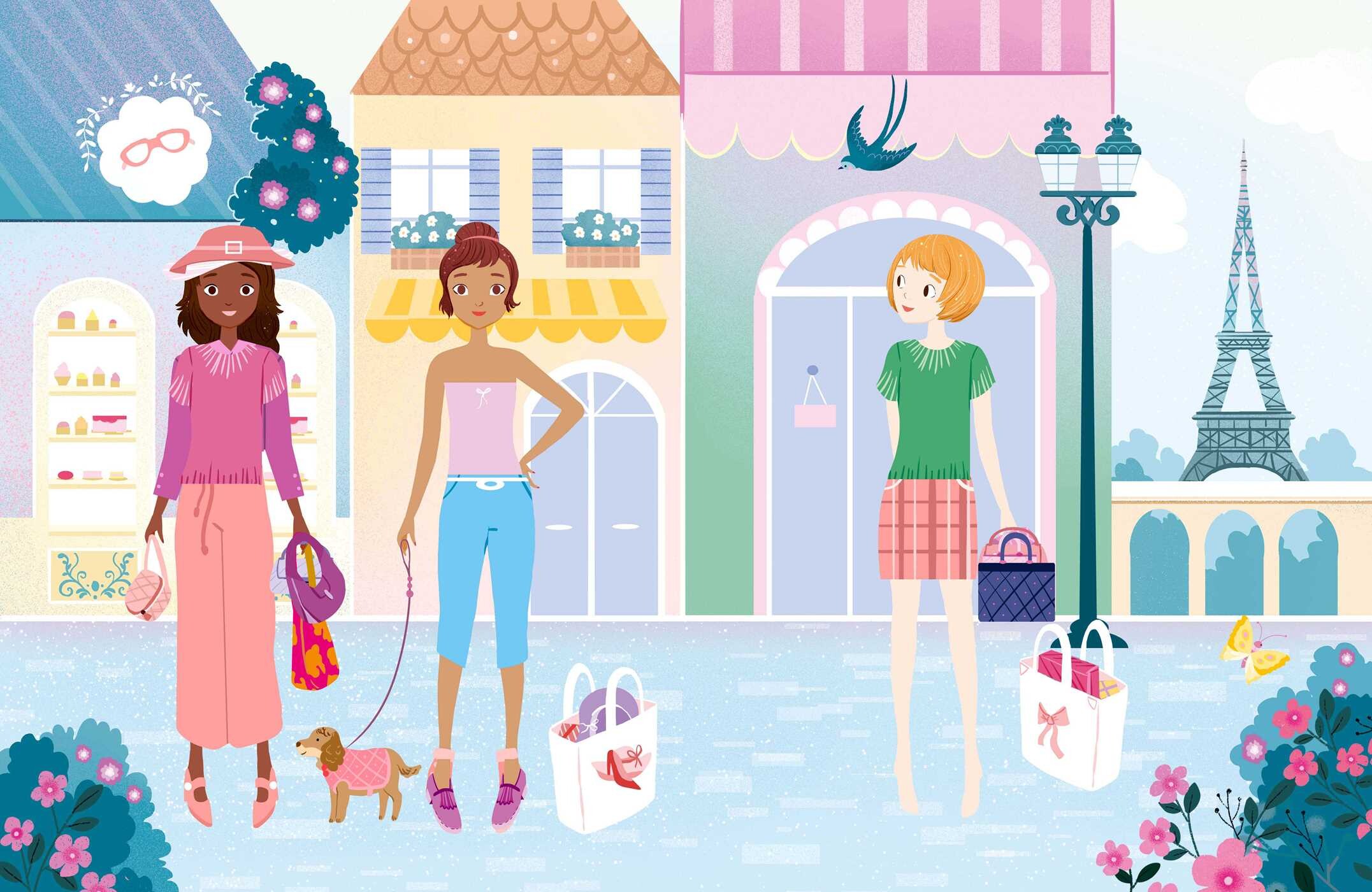Glittery Fashion Designer Sticker Book