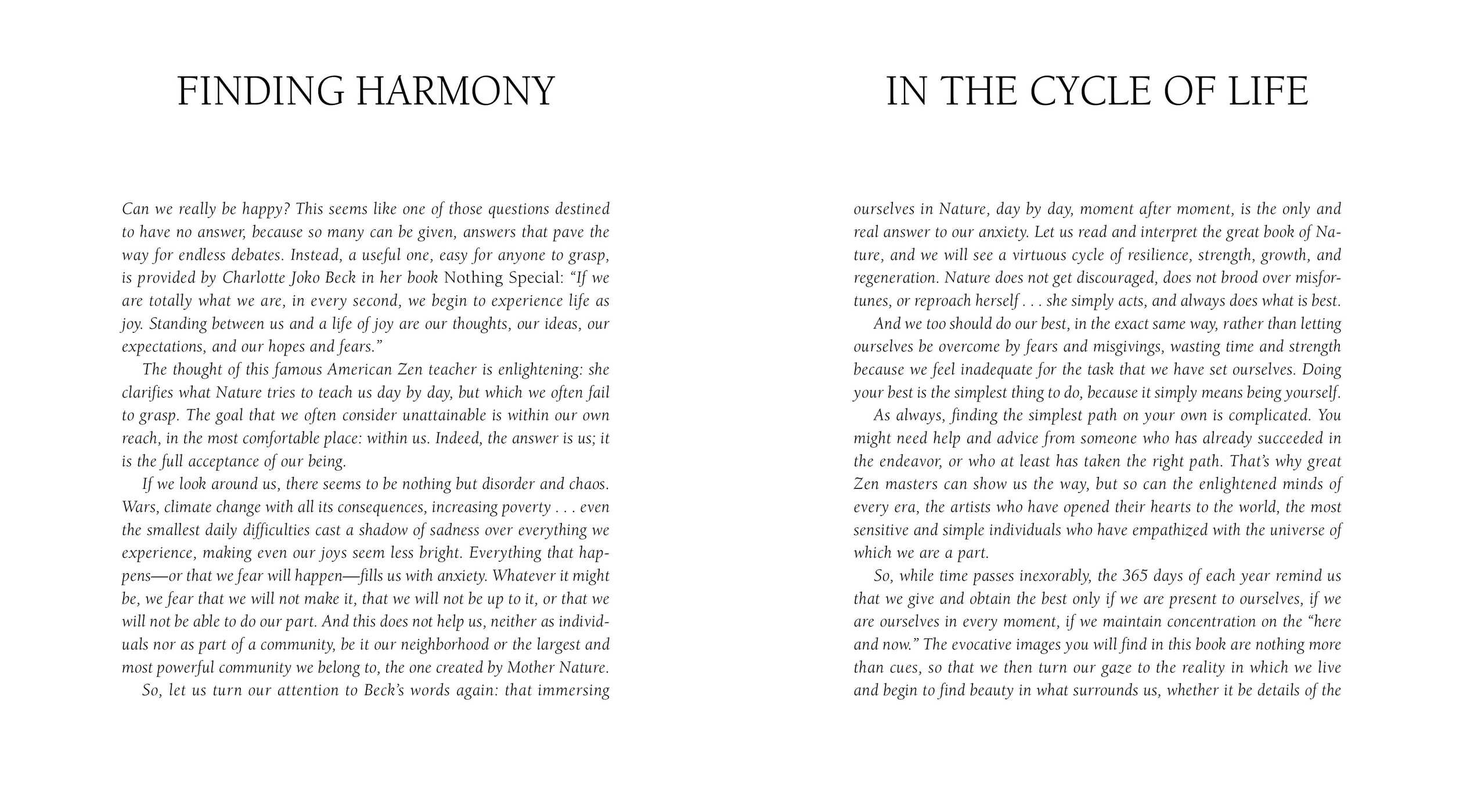 365 Thoughts of Harmony with the Seasons