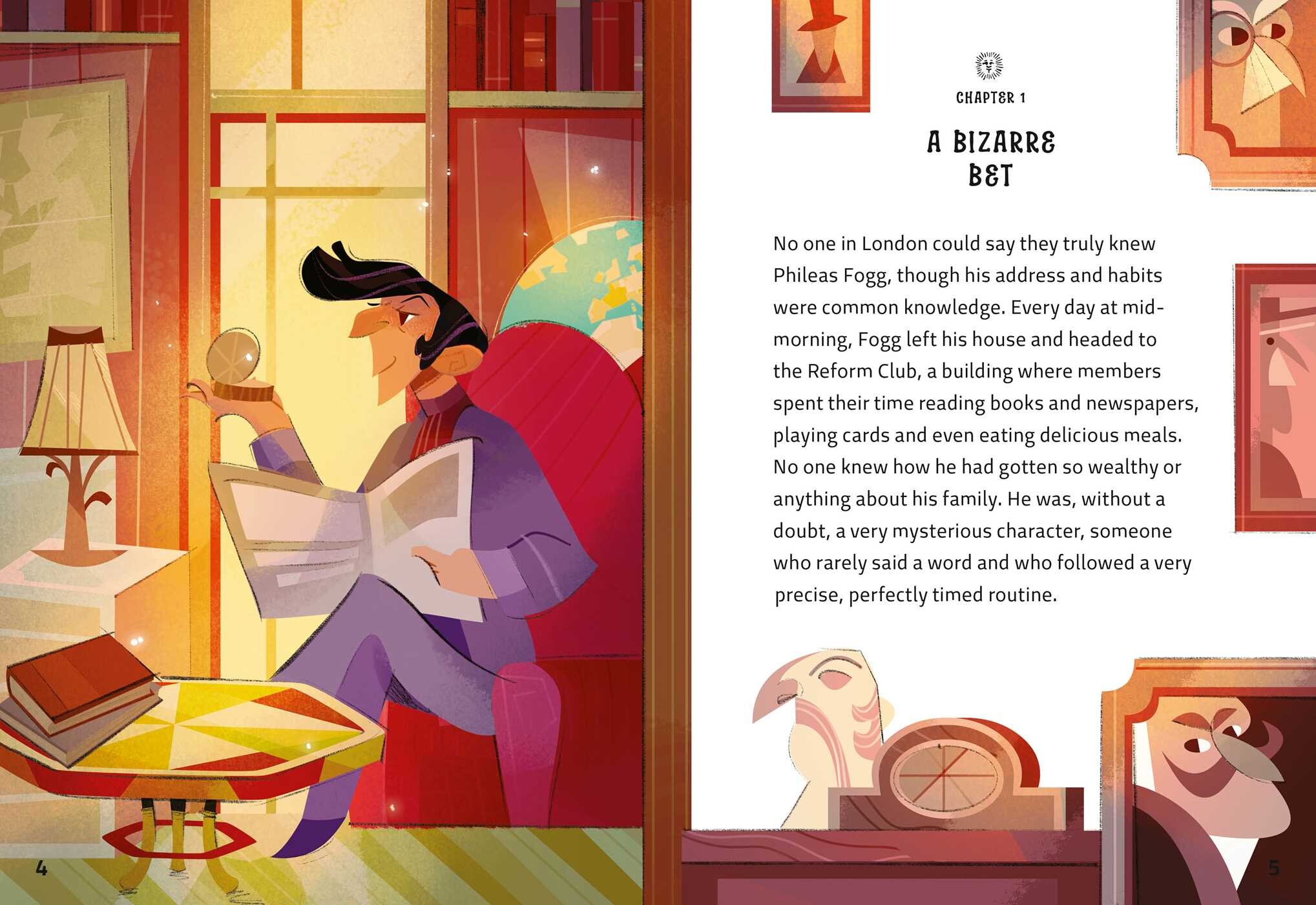 Easy Illustrated Classics. Around the World in 80 Days