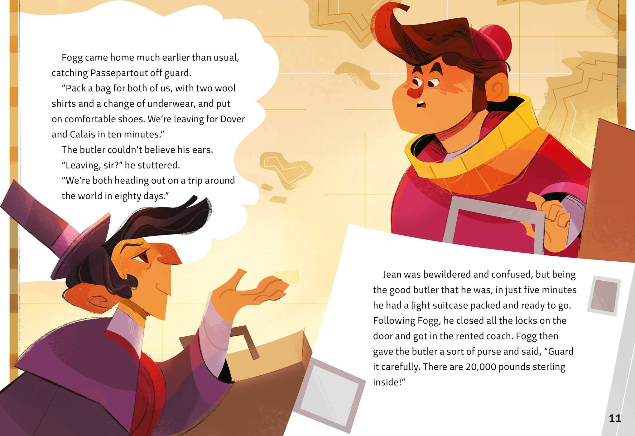 Easy Illustrated Classics. Around the World in 80 Days