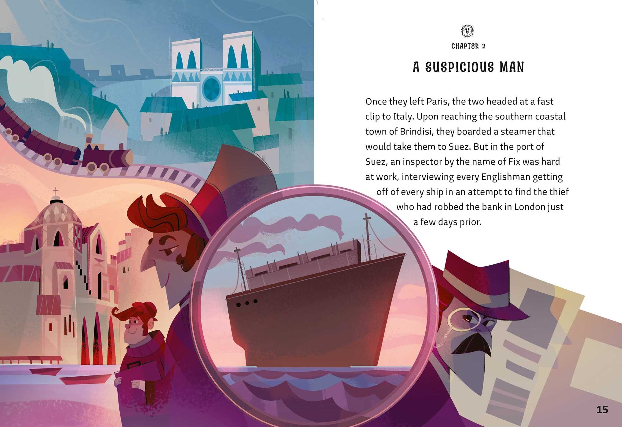 Easy Illustrated Classics. Around the World in 80 Days