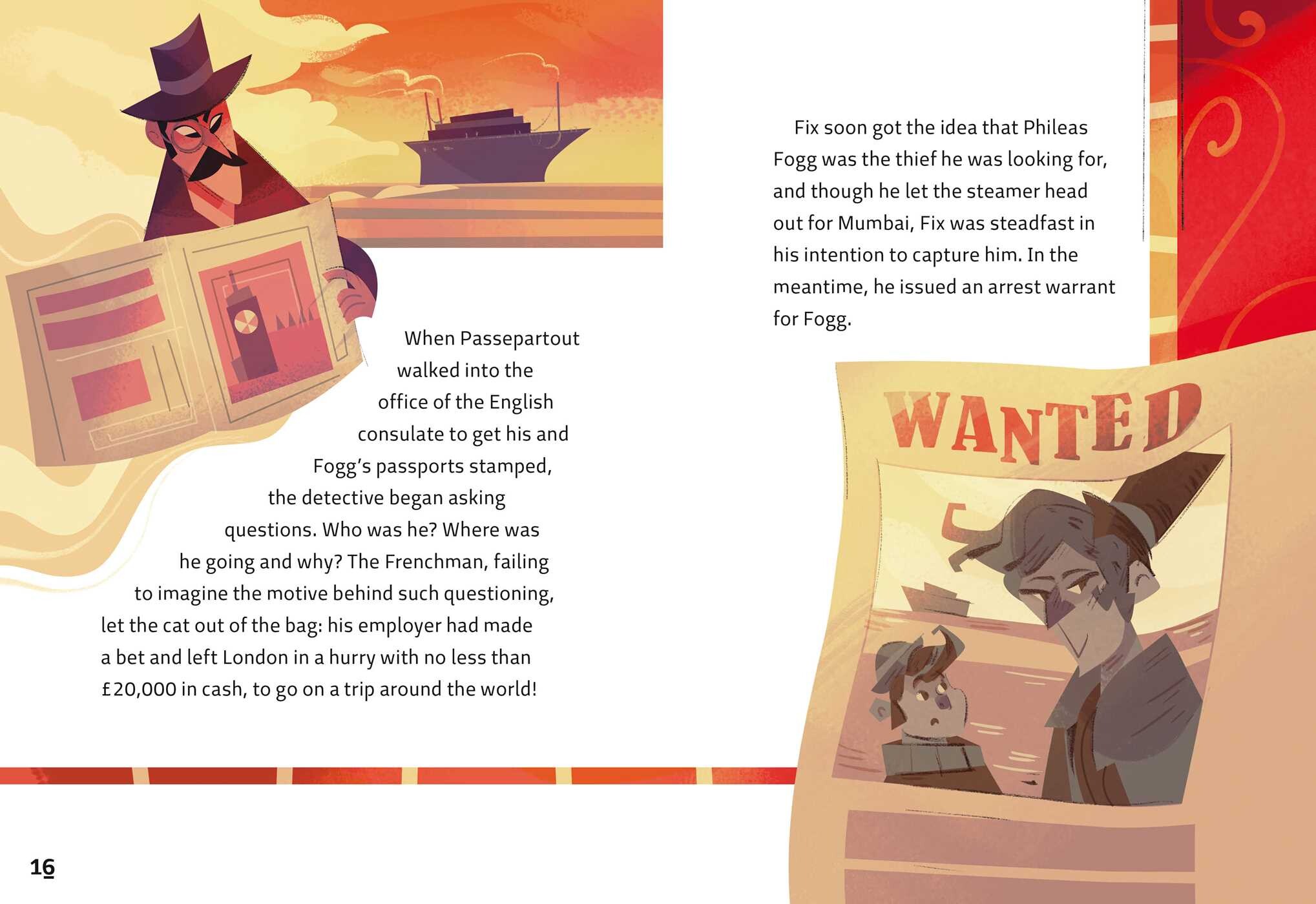 Easy Illustrated Classics. Around the World in 80 Days
