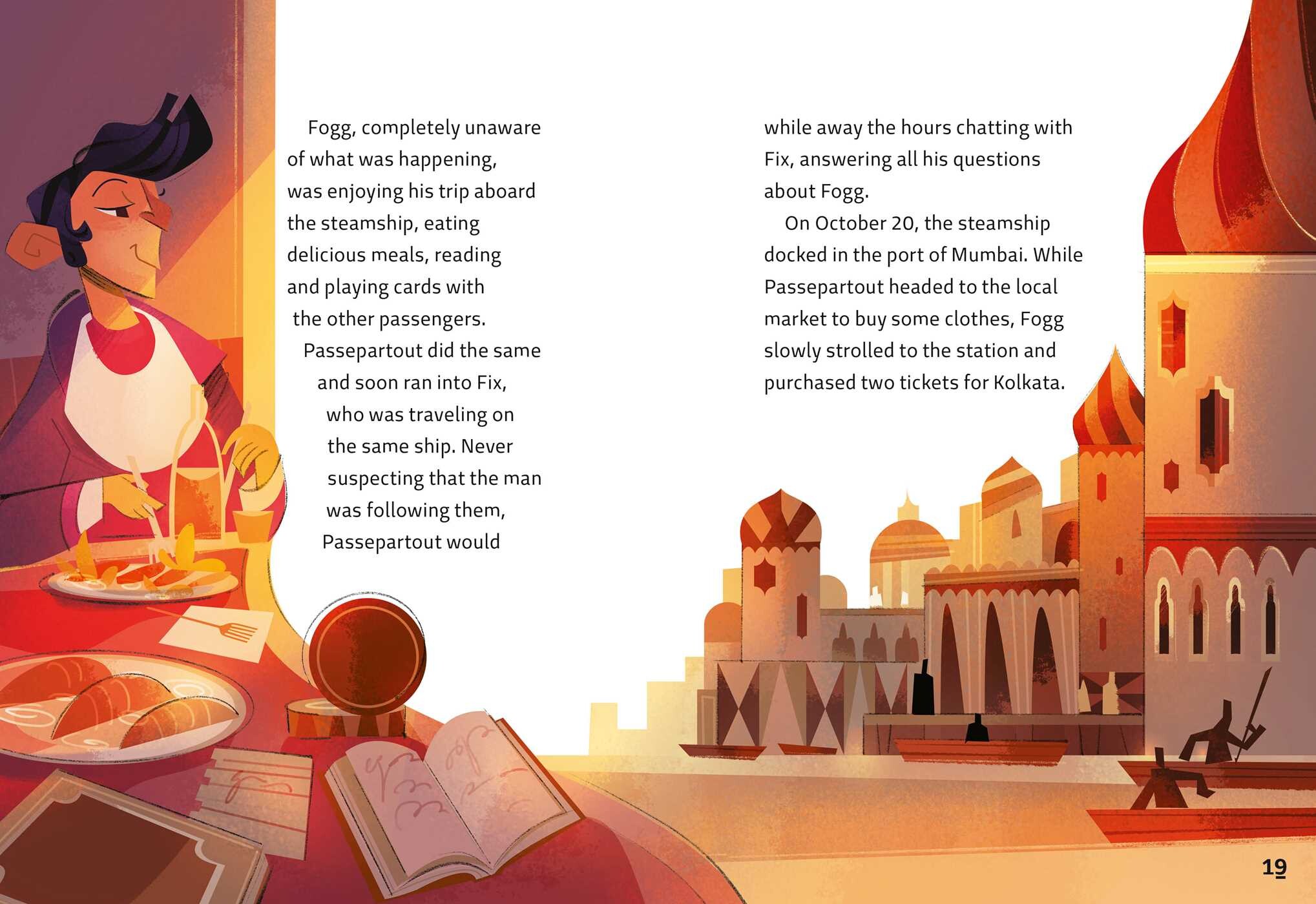 Easy Illustrated Classics. Around the World in 80 Days