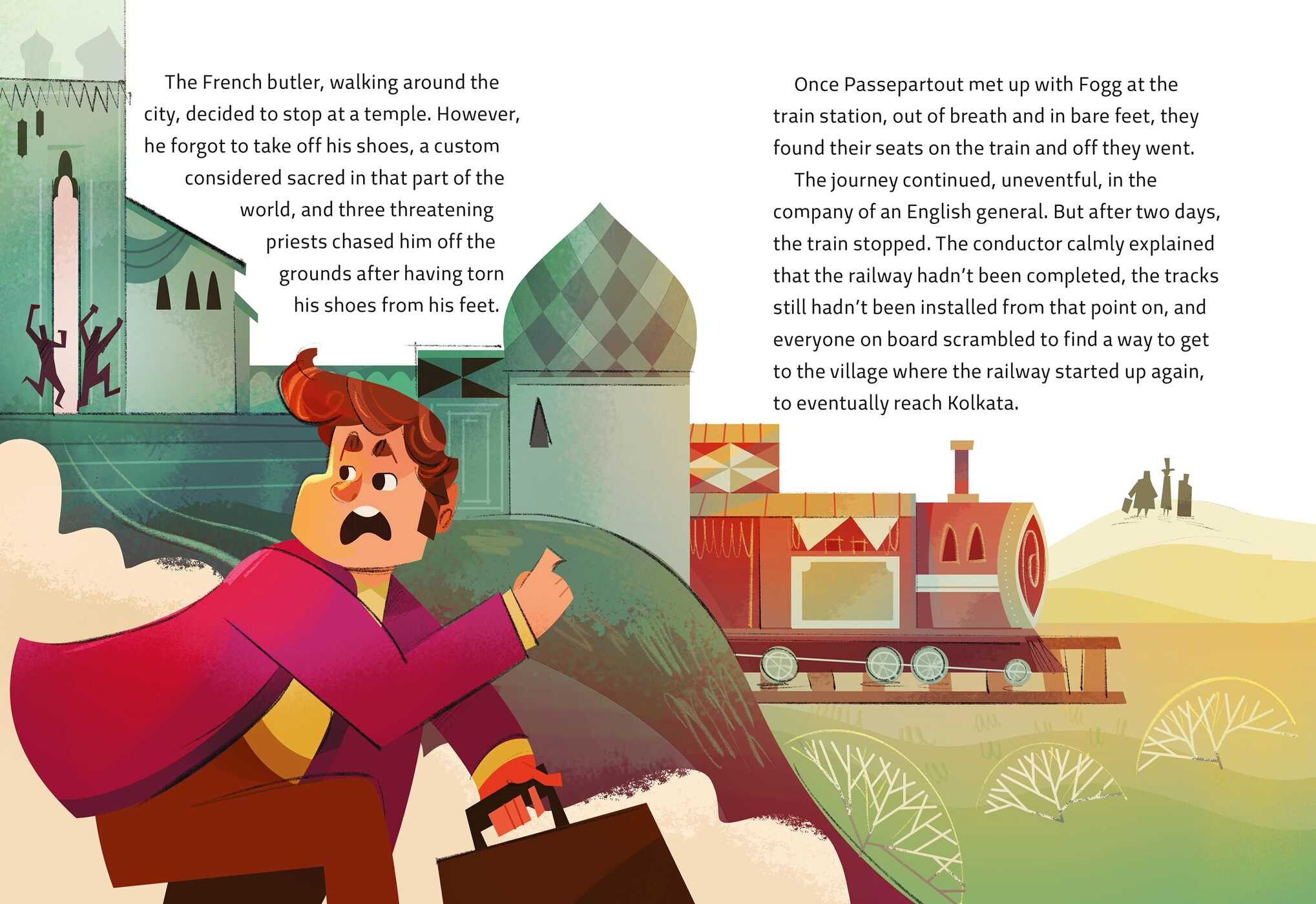 Easy Illustrated Classics. Around the World in 80 Days