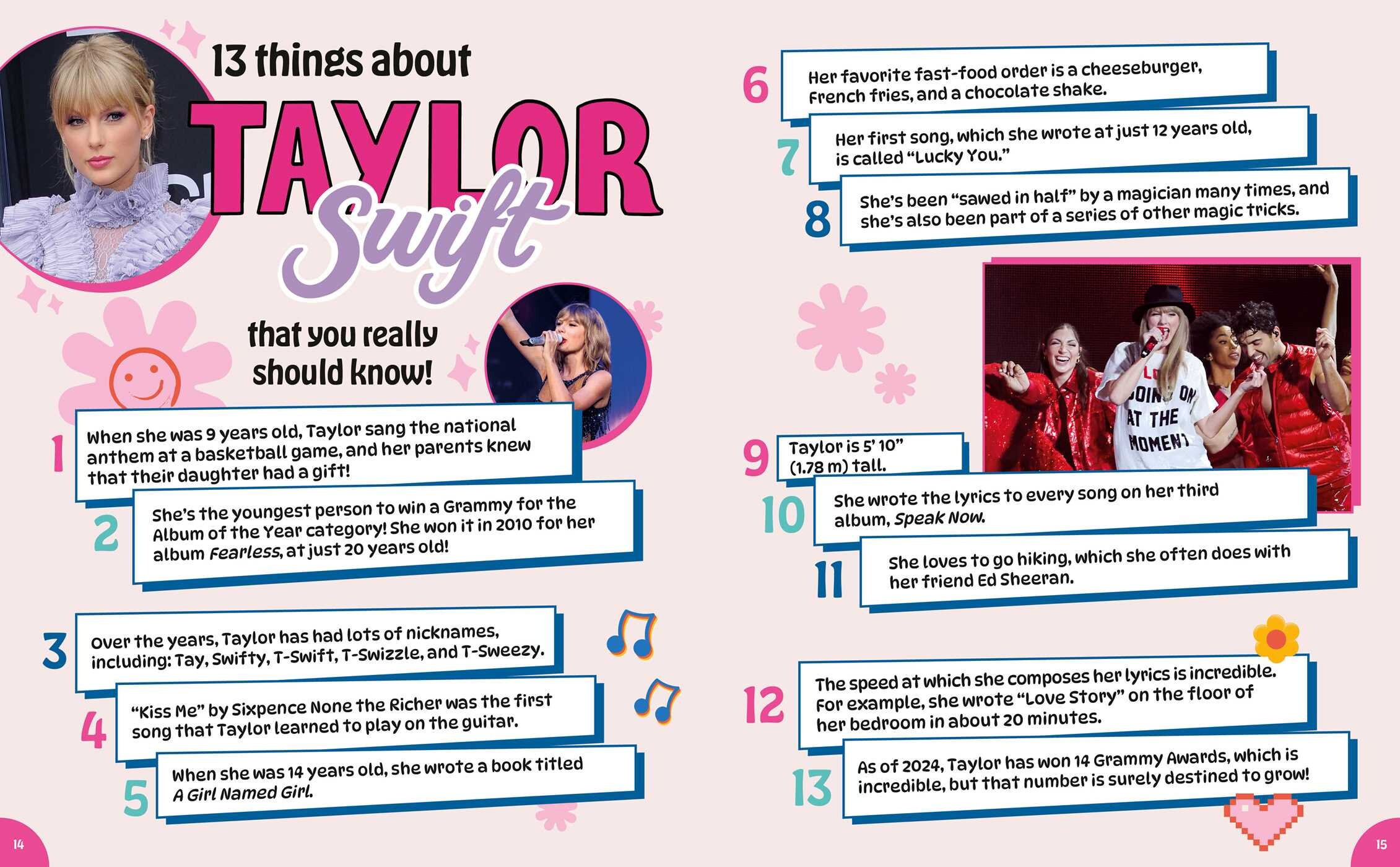 Taylor Swift: Coloring, Quizzes & Games, Photos & Facts