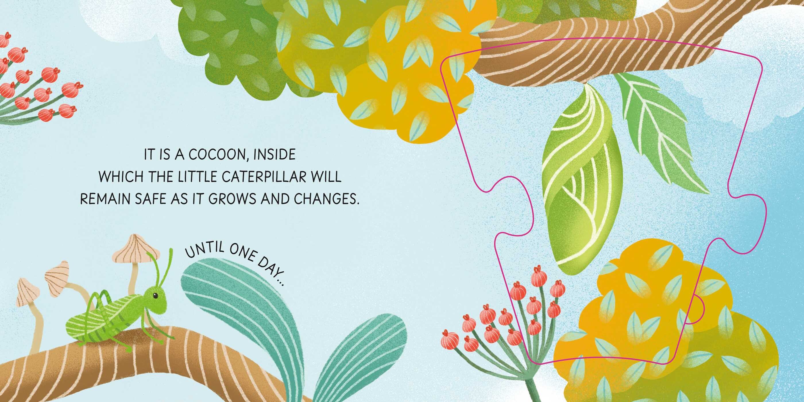 Grow-a-Puzzle. Becoming a Butterfly