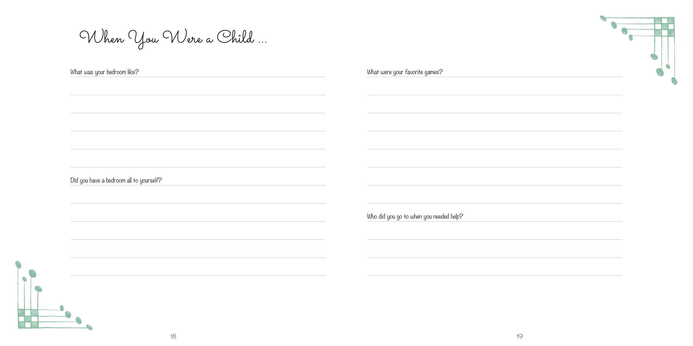 Grandpa's Keepsake Memory Journal