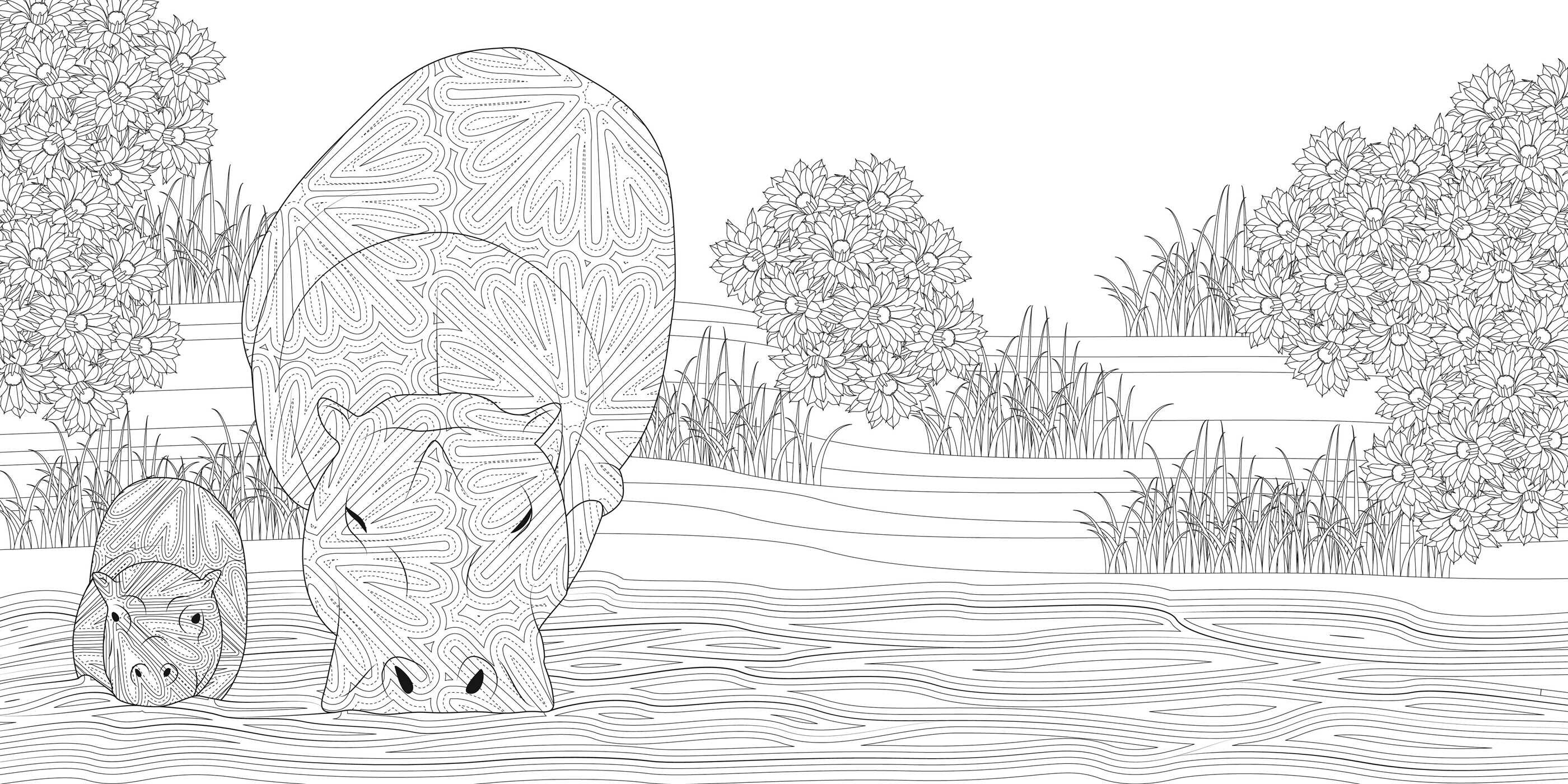 Night & Day Coloring Book