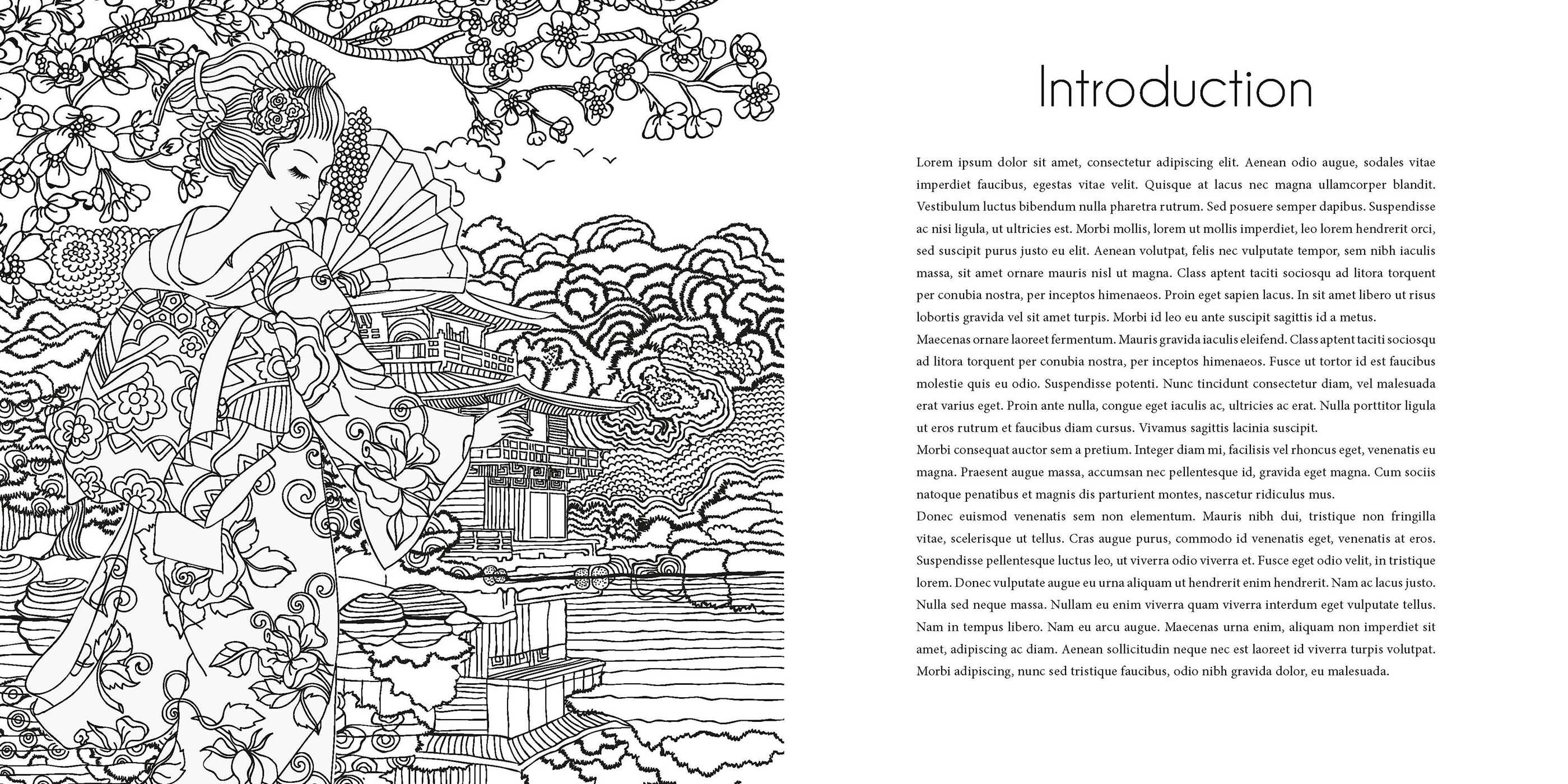 Coloring Book: Japanese Enchantments