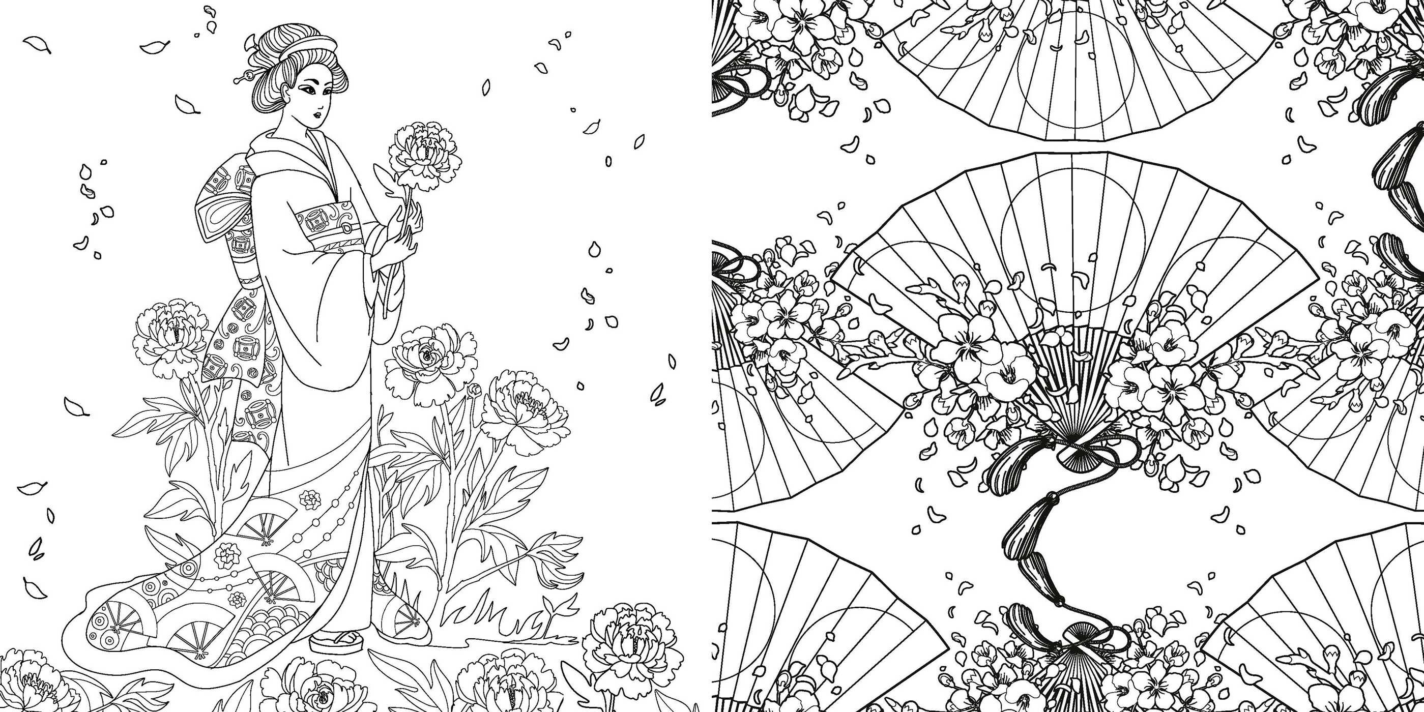 Coloring Book: Japanese Enchantments