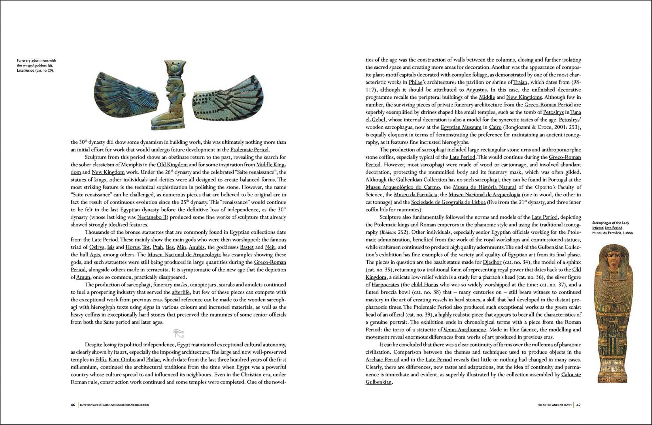Egyptian Art. Calouste Gulbenkian Collection