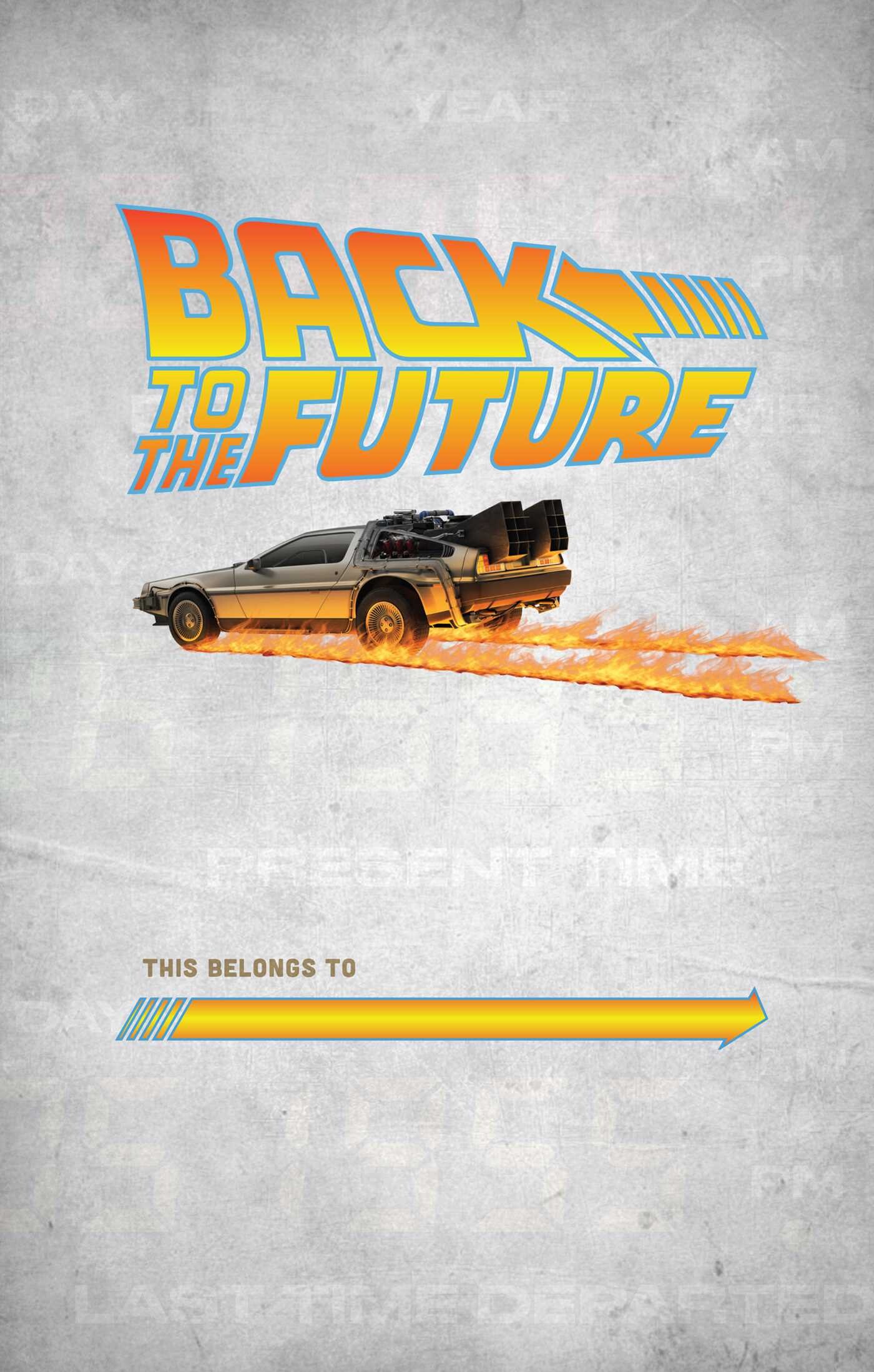 Back to the Future: Time Machine Hardcover Journal
